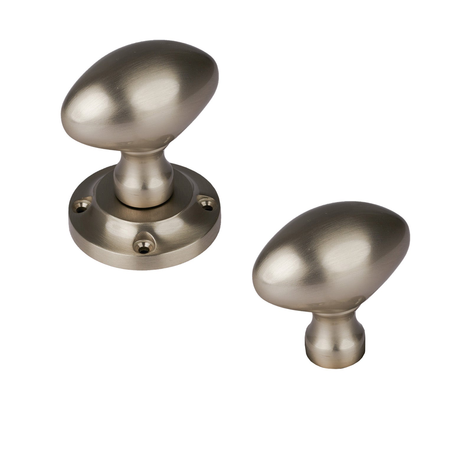 Brass Suffolk Rim Door Knob, 5 Finishes