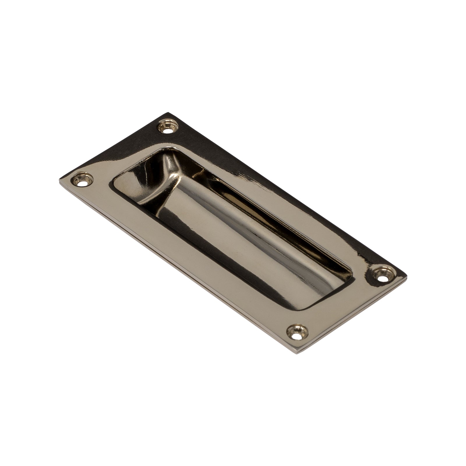 Carlisle Brass Polished Brass Flush Pull Insert Slide Recessed Handle  102x45mm