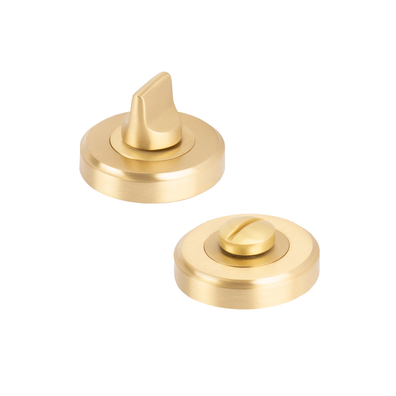 Bathroom Thumb Turn & Release in Gold Polished Brass - Handle King