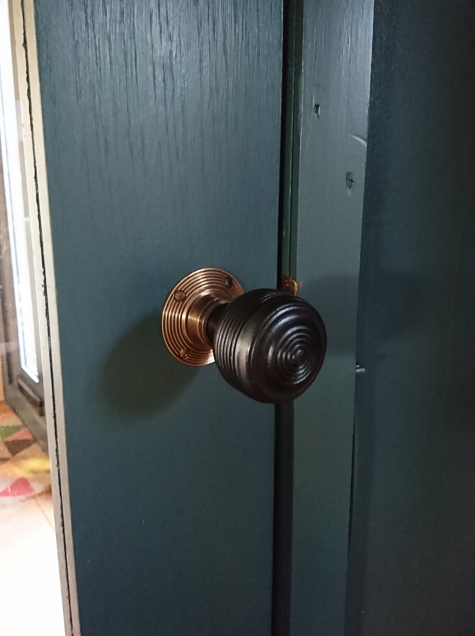 Georgian Ebonised Door Knob