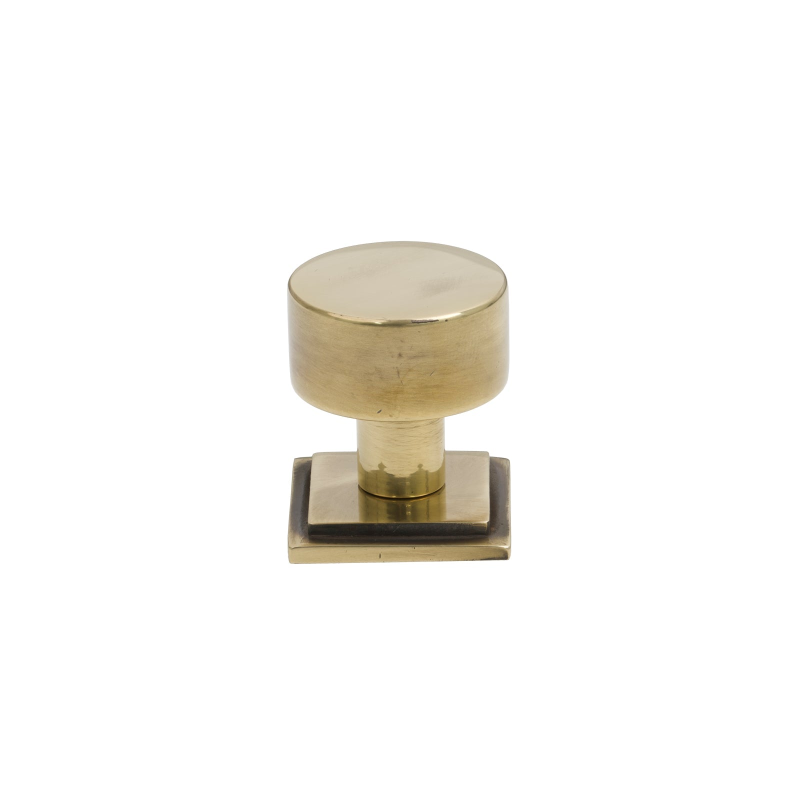 25mm Aged Brass Kelso Cabinet Knob - Square Rose