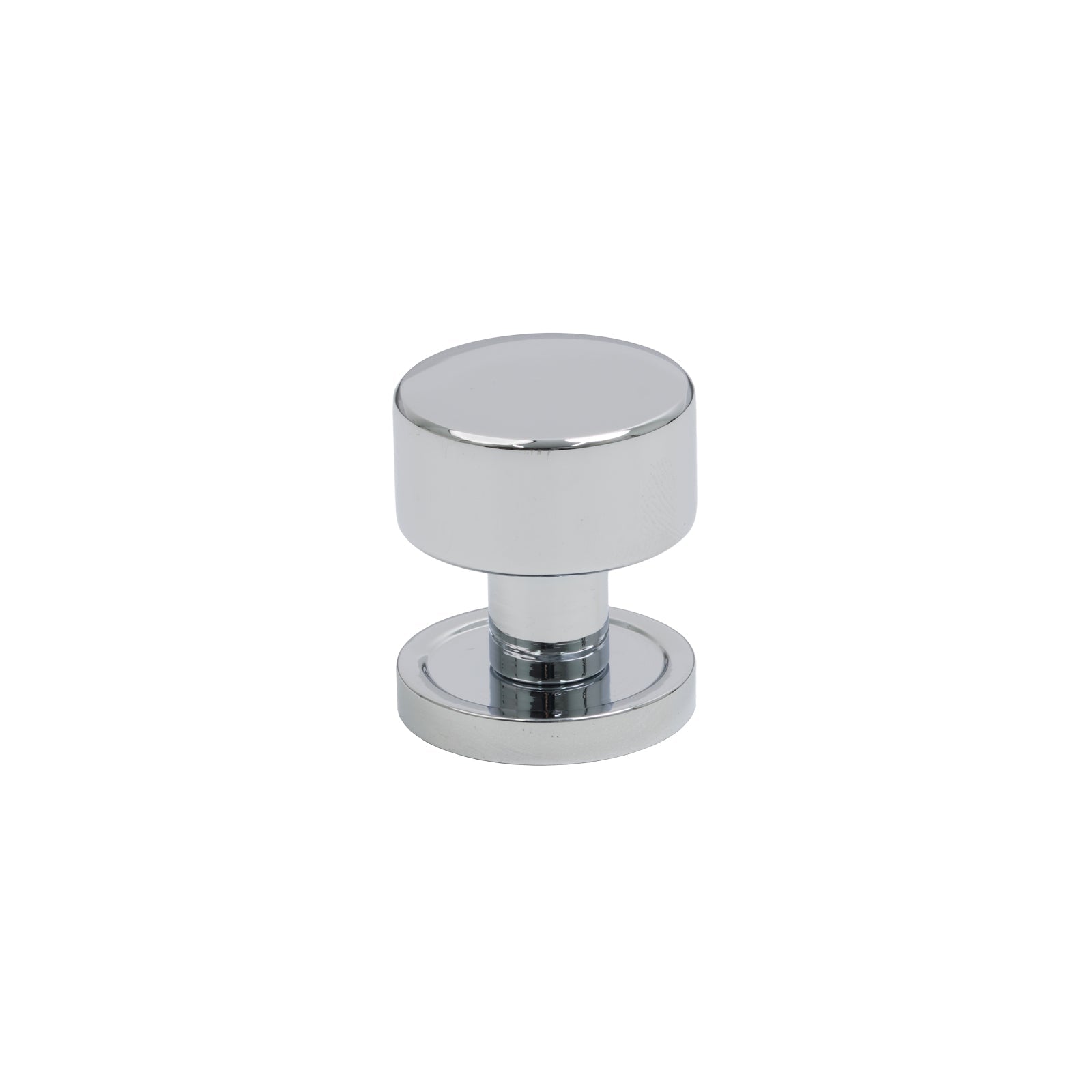 25mm Polished Chrome Kelso Cabinet Knob - Round Rose