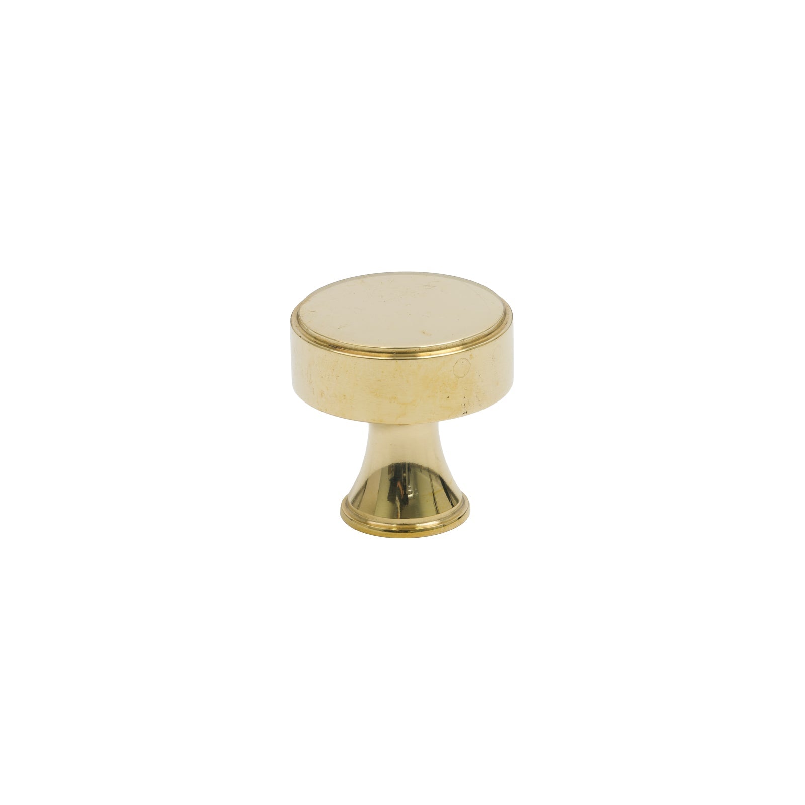 25mm Polished Brass Scully Cabinet Knob