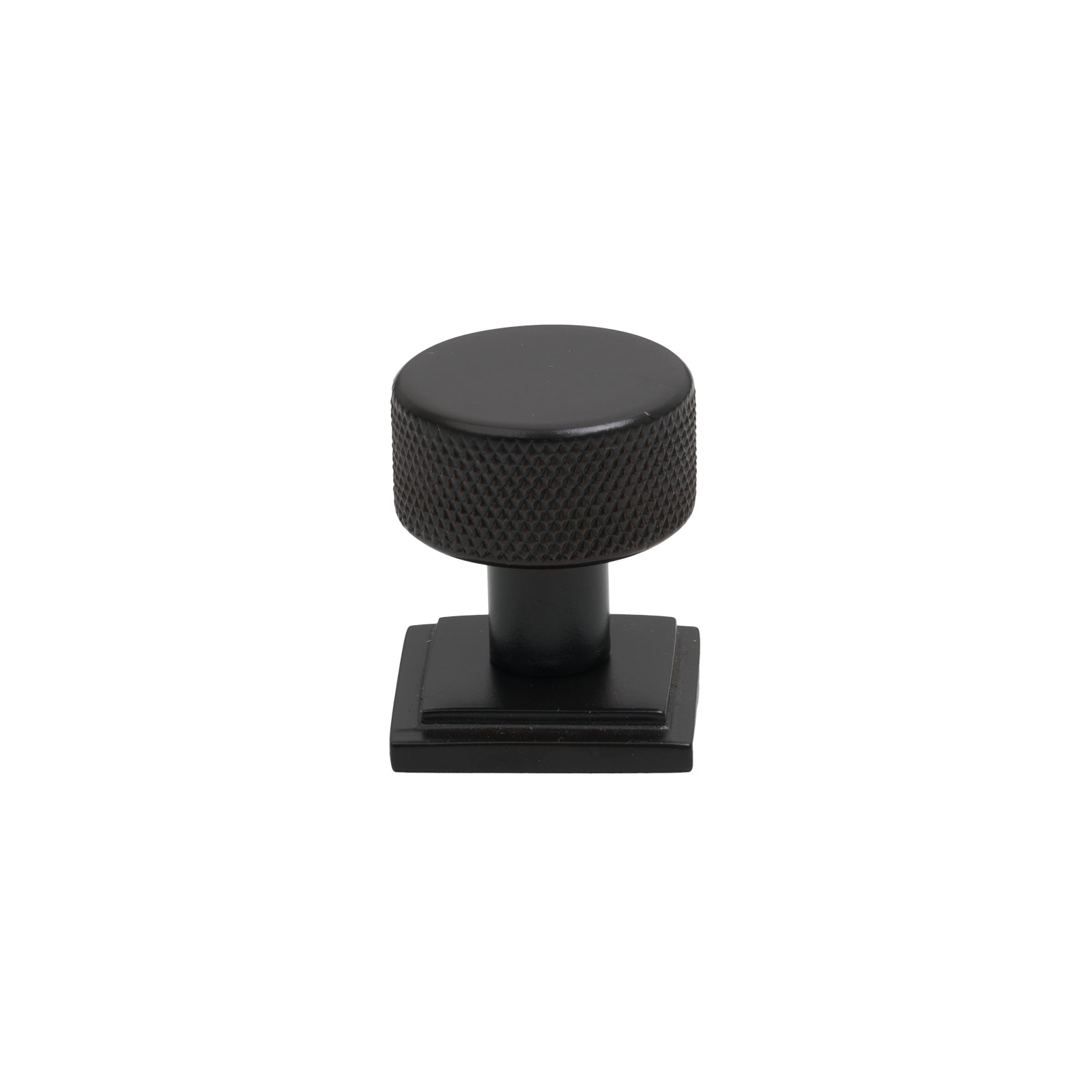 25mm Aged Bronze Brompton Cabinet Knob - Square Rose