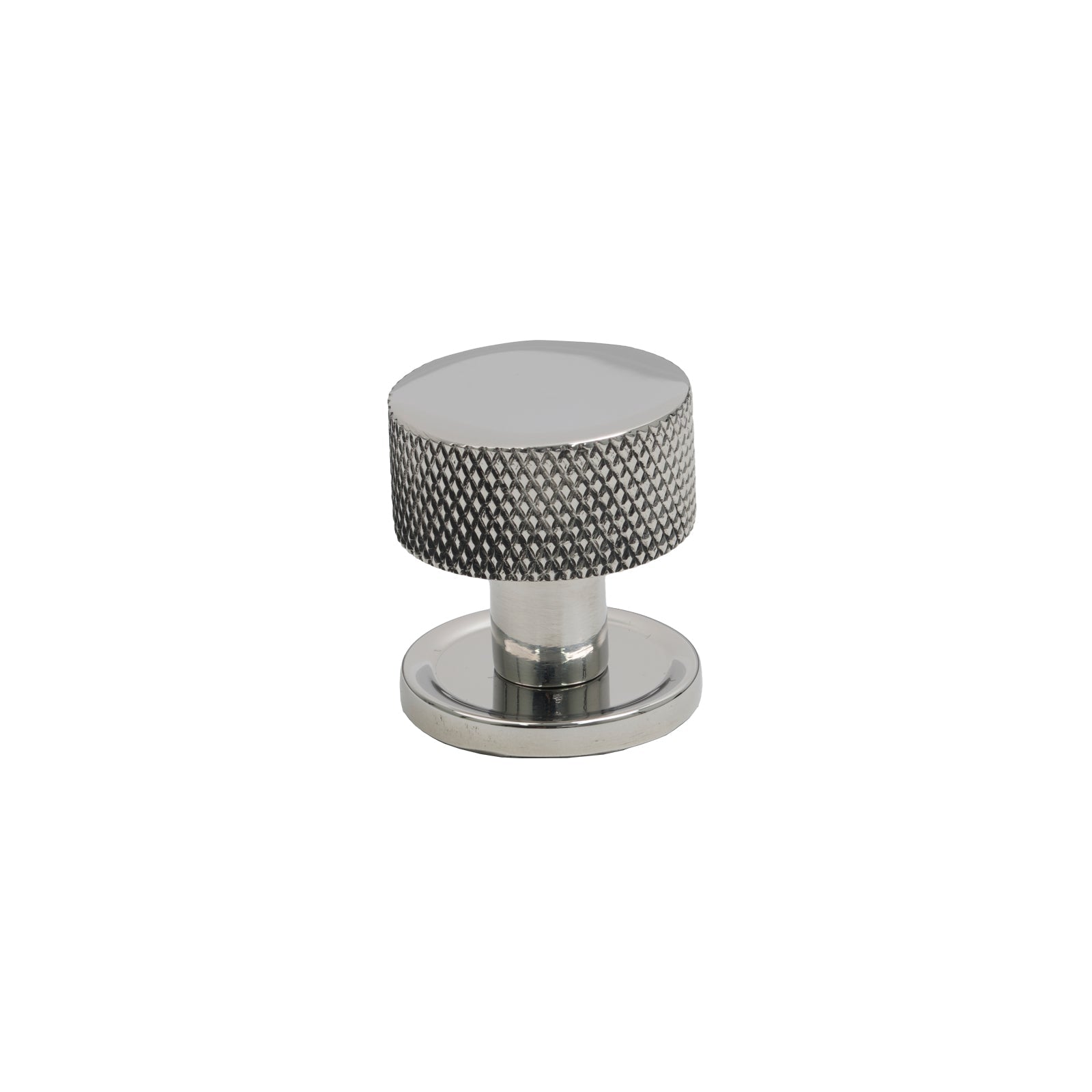 25mm Polished Marine Stainless Steel Brompton Cabinet Knob - Round Rose