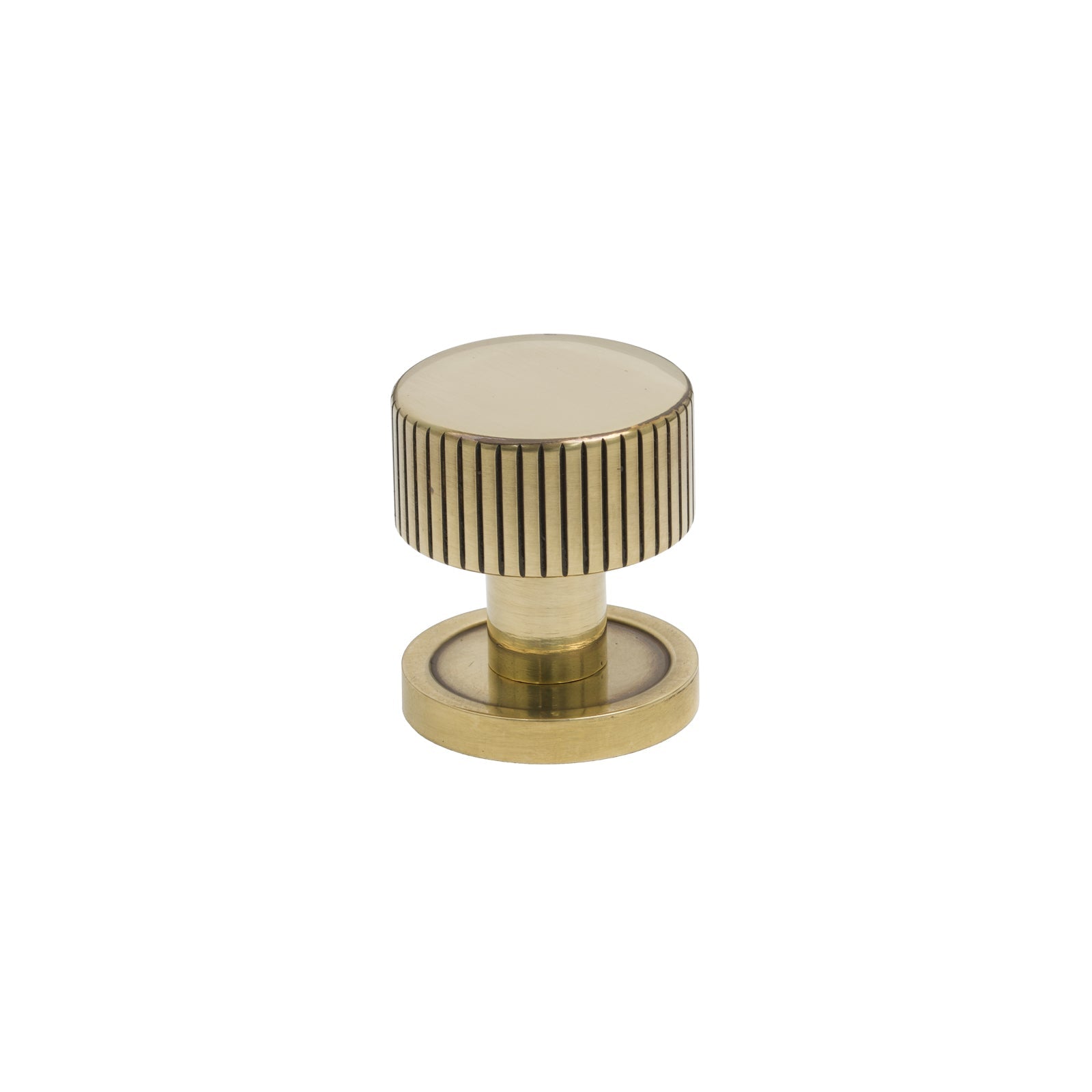 25mm Aged Brass Judd Cabinet Knob - Round Rose