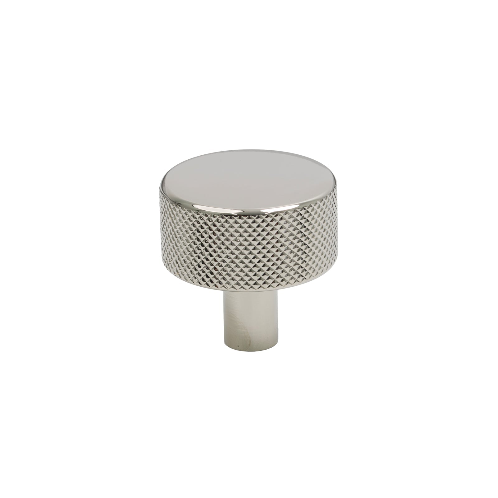 32mm Polished Nickel Brompton Cabinet Knob - No Rose