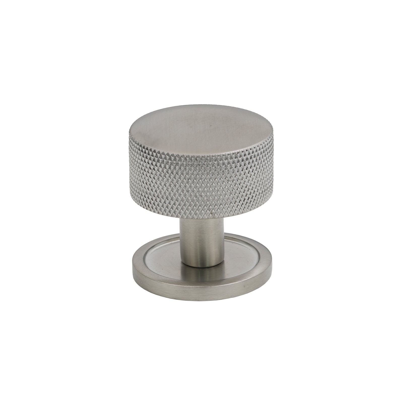 32mm Satin Marine Stainless Steel Brompton Cabinet Knob - Round Rose