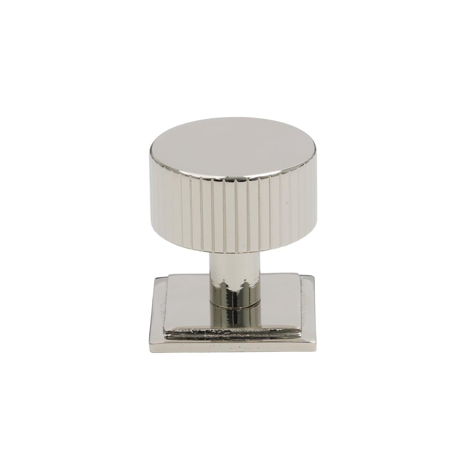 32mm Polished Nickel Judd Cabinet Knob - Square Rose