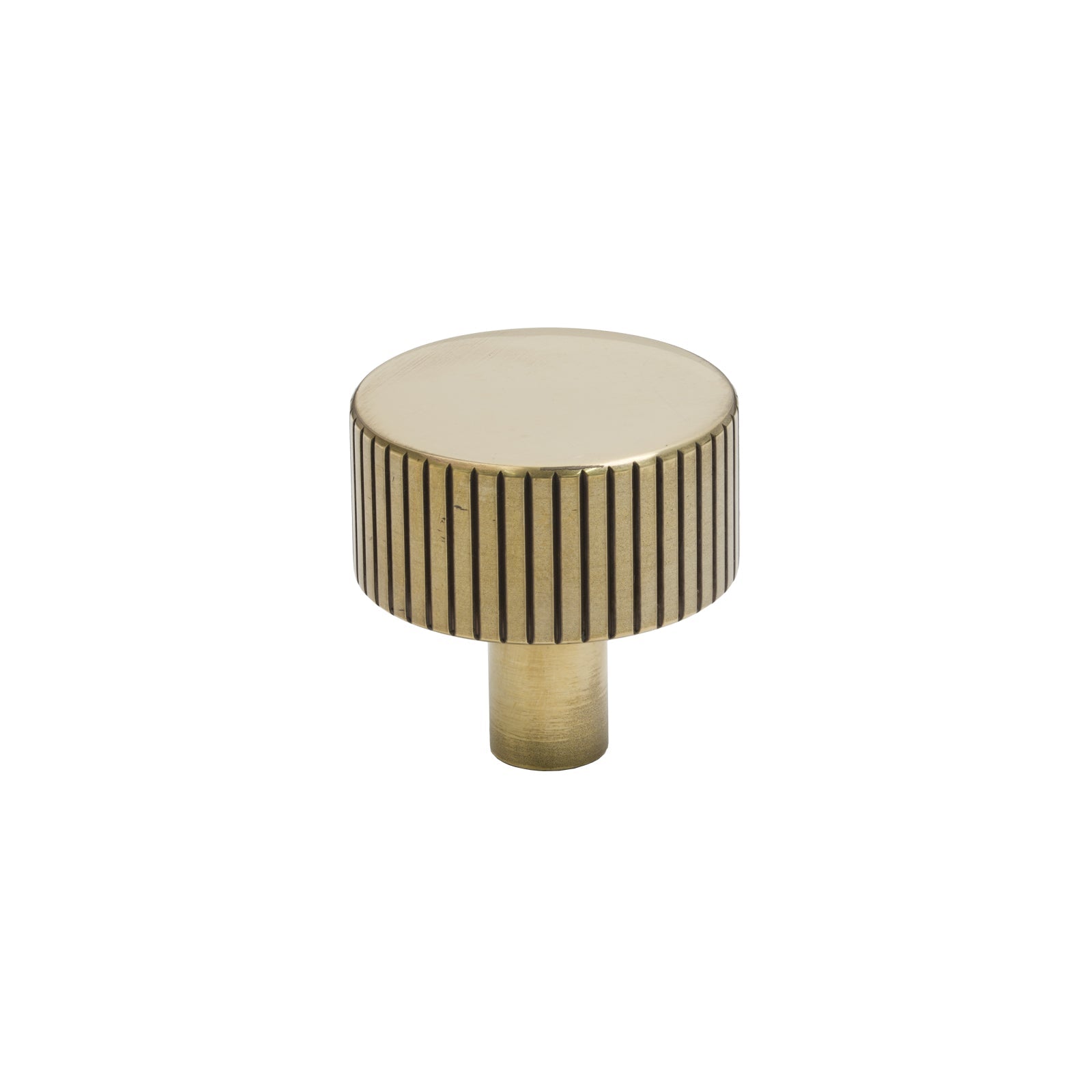 32mm Aged Brass Judd Cabinet Knob - No Rose