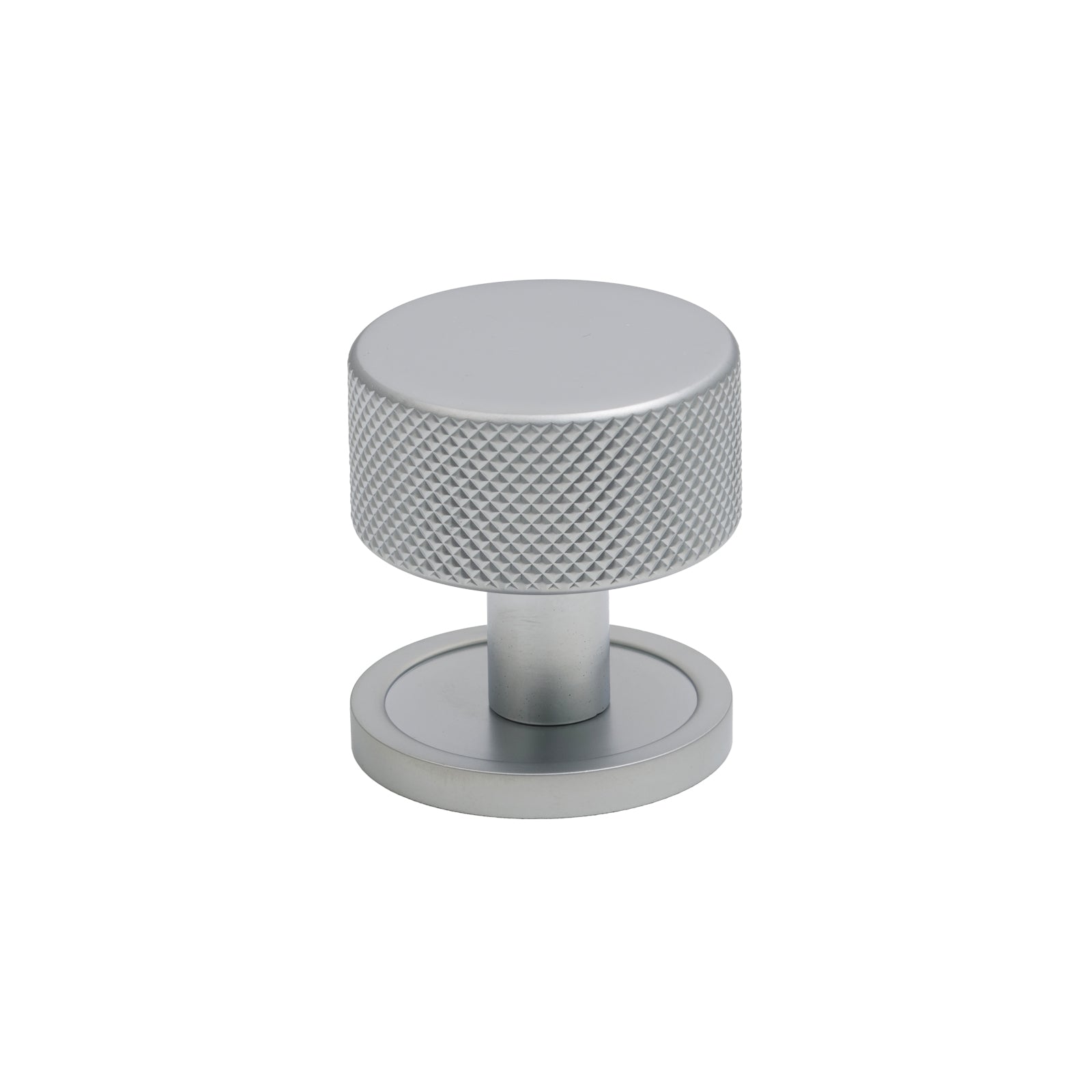 SHOW 32mm Satin Chrome Brompton Cabinet Knob - Round Rose