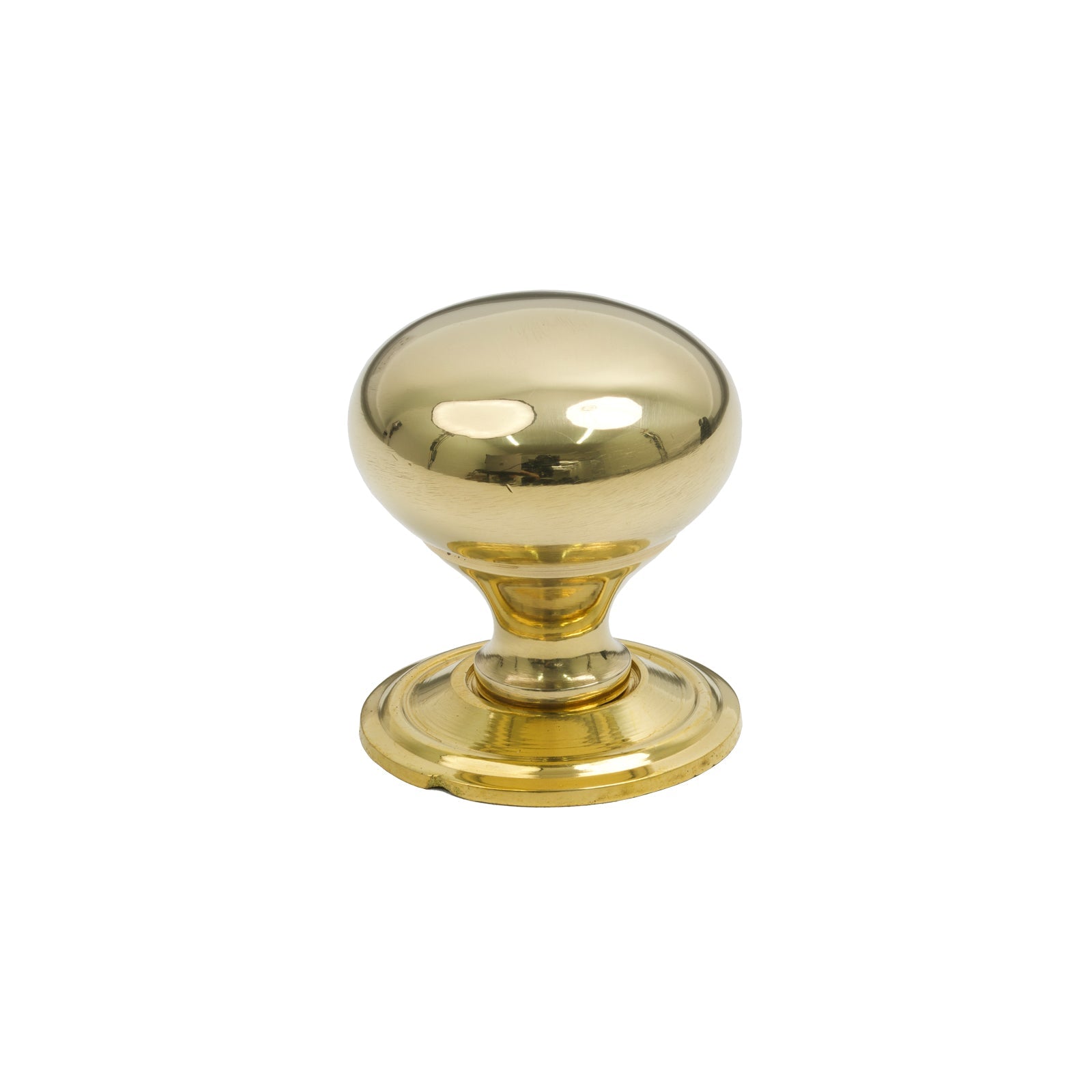 32mm Polished Brass Mushroom Cabinet Knob