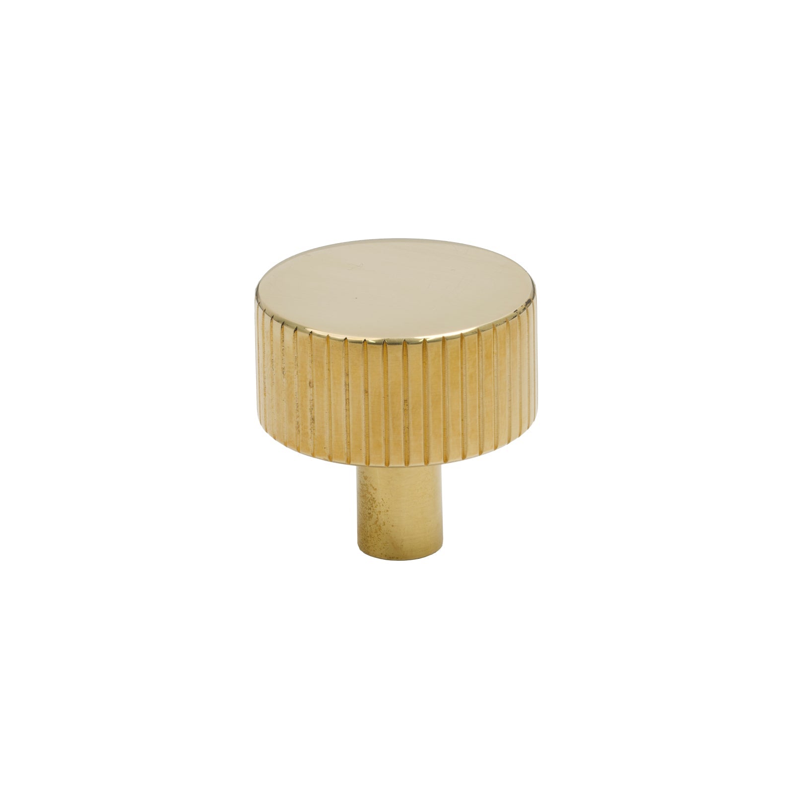 32mm Polished Brass Judd Cabinet Knob - No Rose