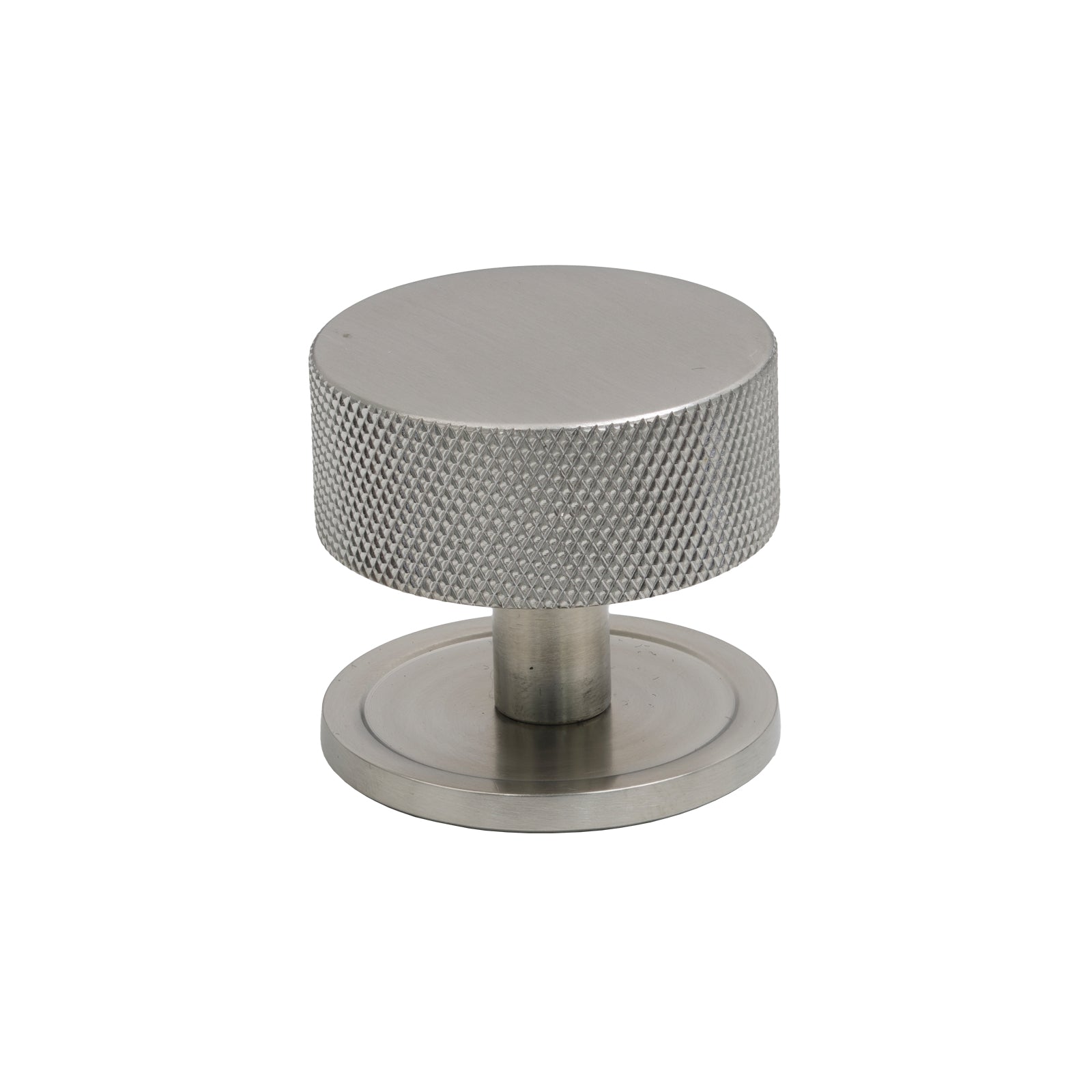 38mm Satin Marine Stainless Steel Brompton Cabinet Knob - Round Rose