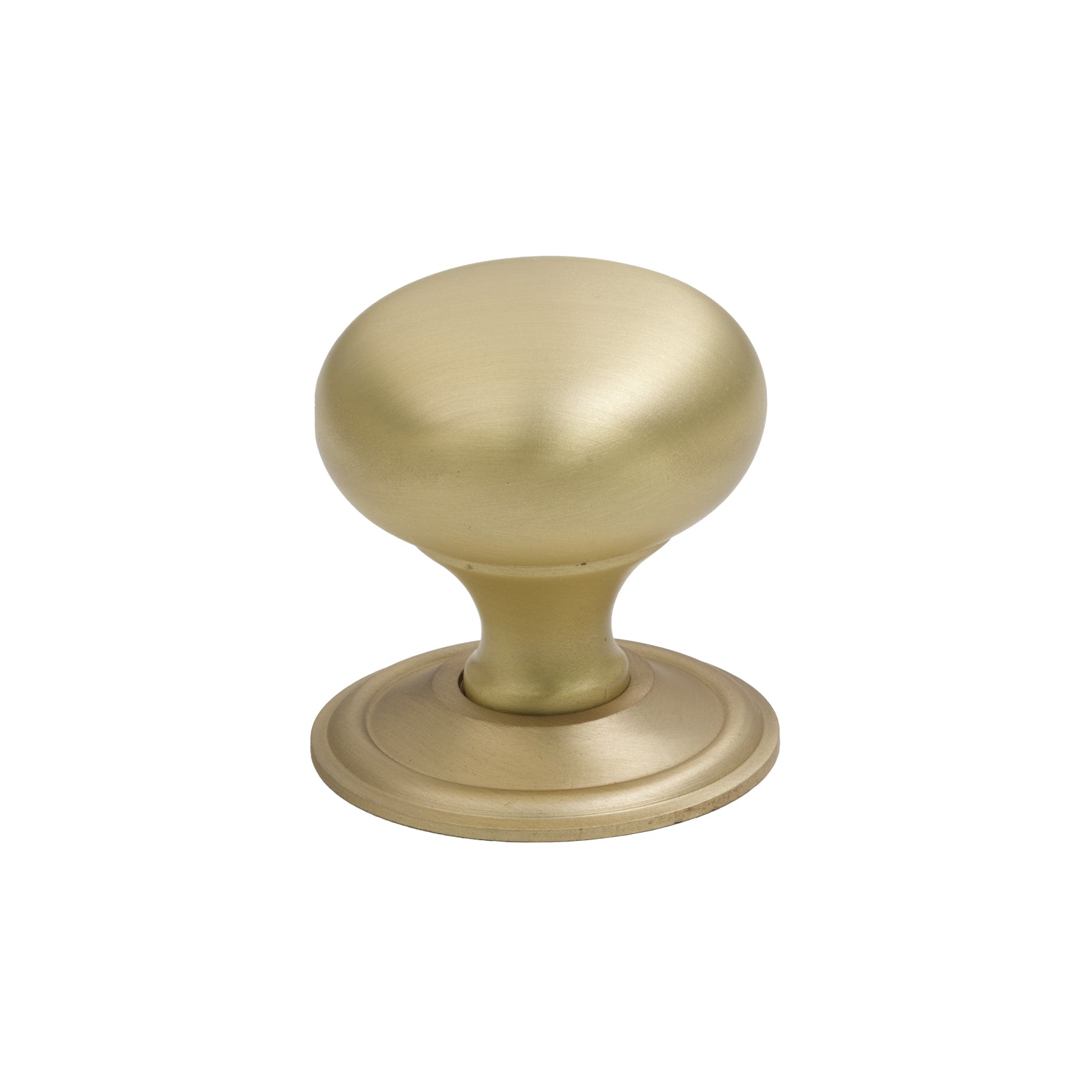 38mm Satin Brass Mushroom Cabinet Knob