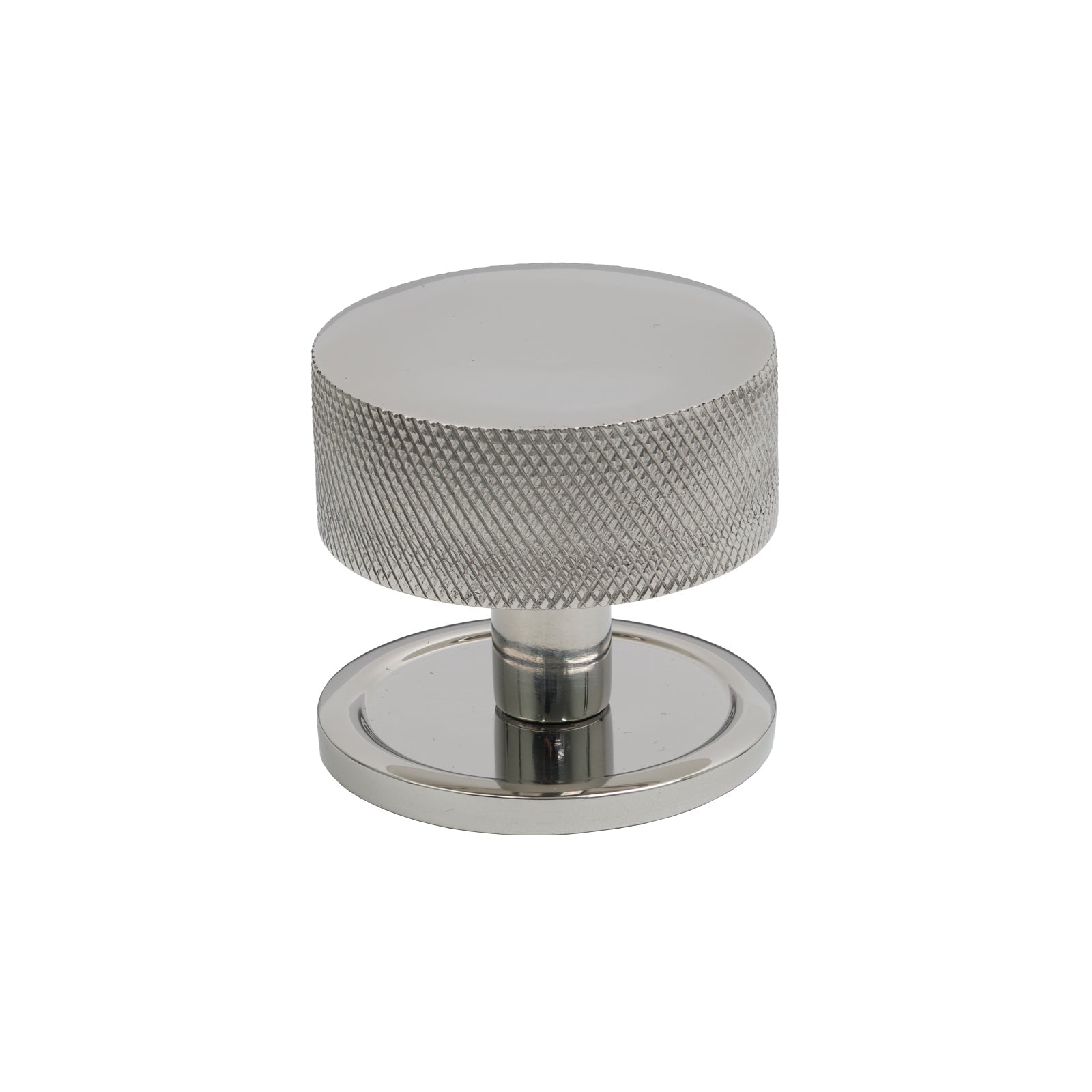 38mm Polished Marine Stainless Steel Brompton Cabinet Knob - Round Rose