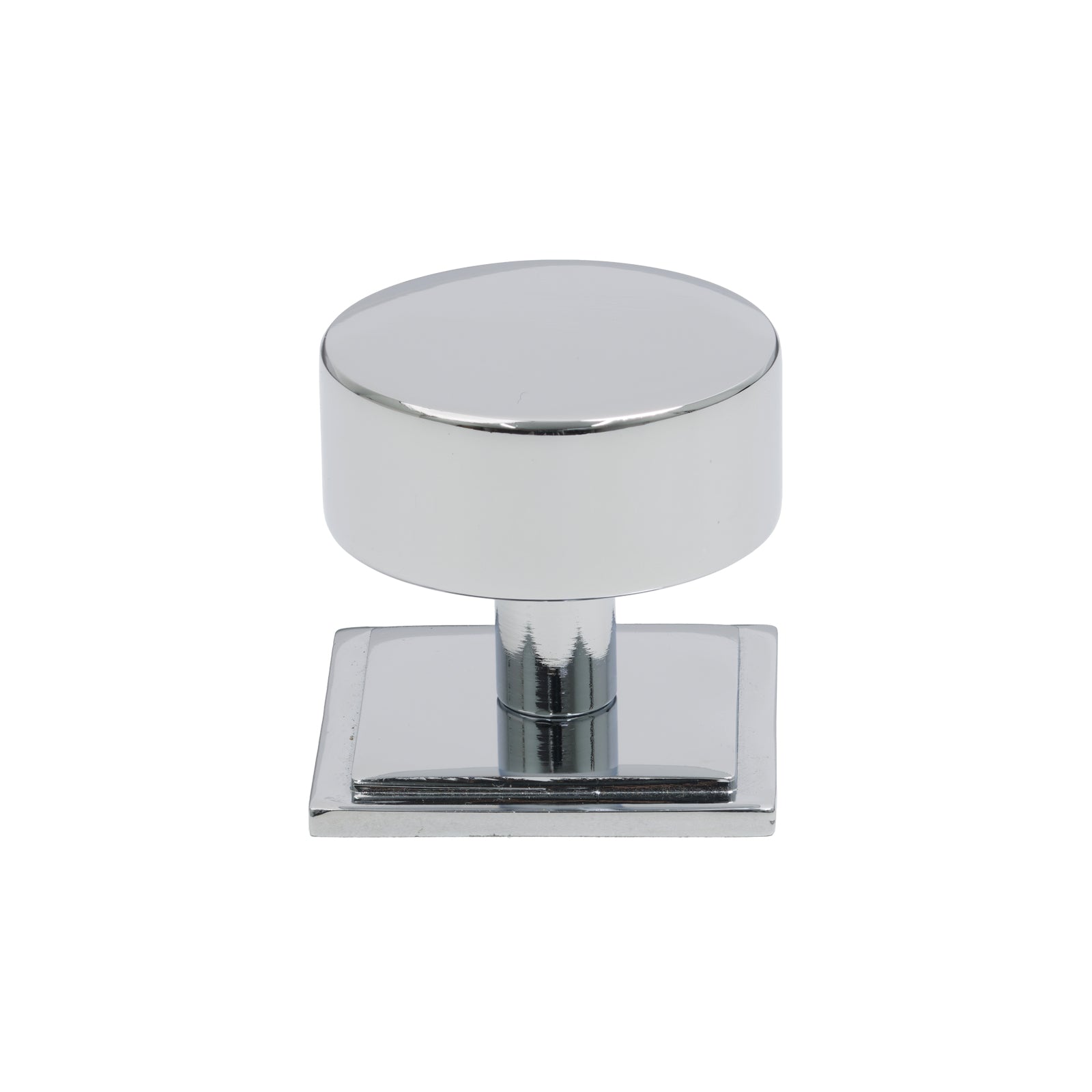 38mm Polished Chrome Kelso Cabinet Knob - Square Rose