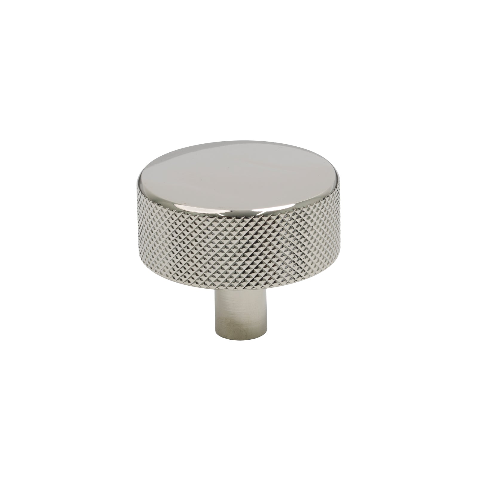 38mm Polished Nickel Brompton Cabinet Knob - No Rose