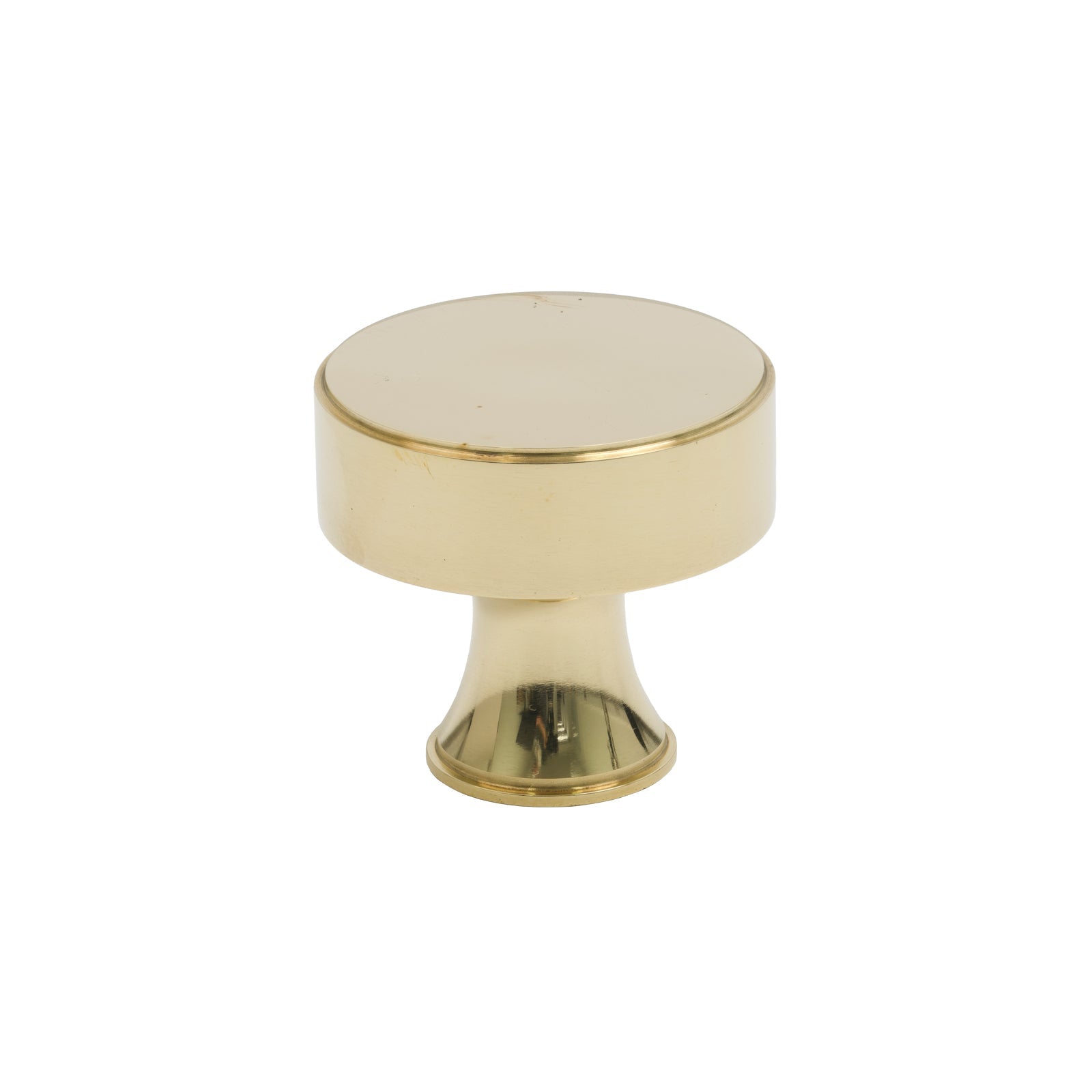 38mm Polished Brass Scully Cabinet Knob