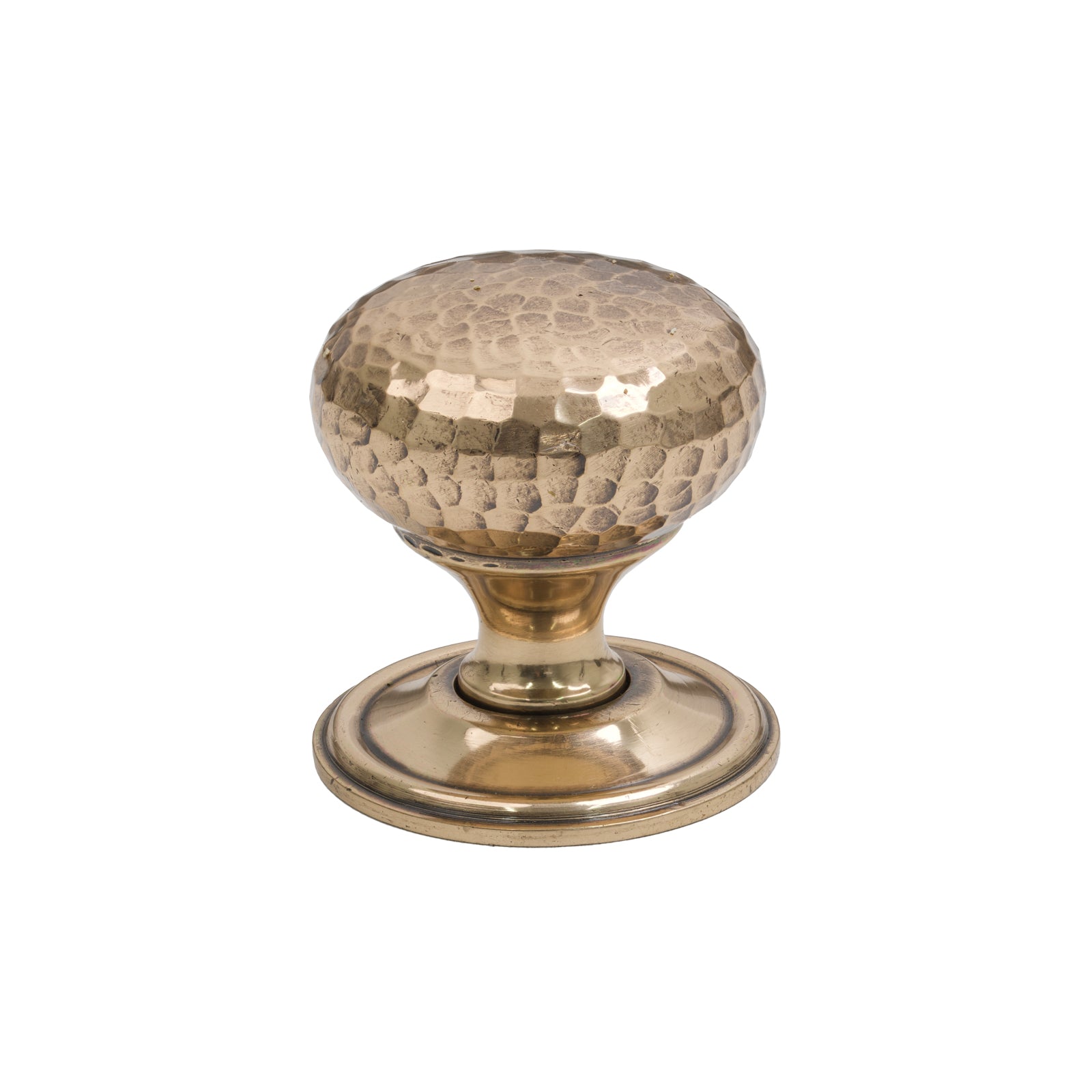 38mm Aged Bronze Hammered Mushroom Cabinet Knob