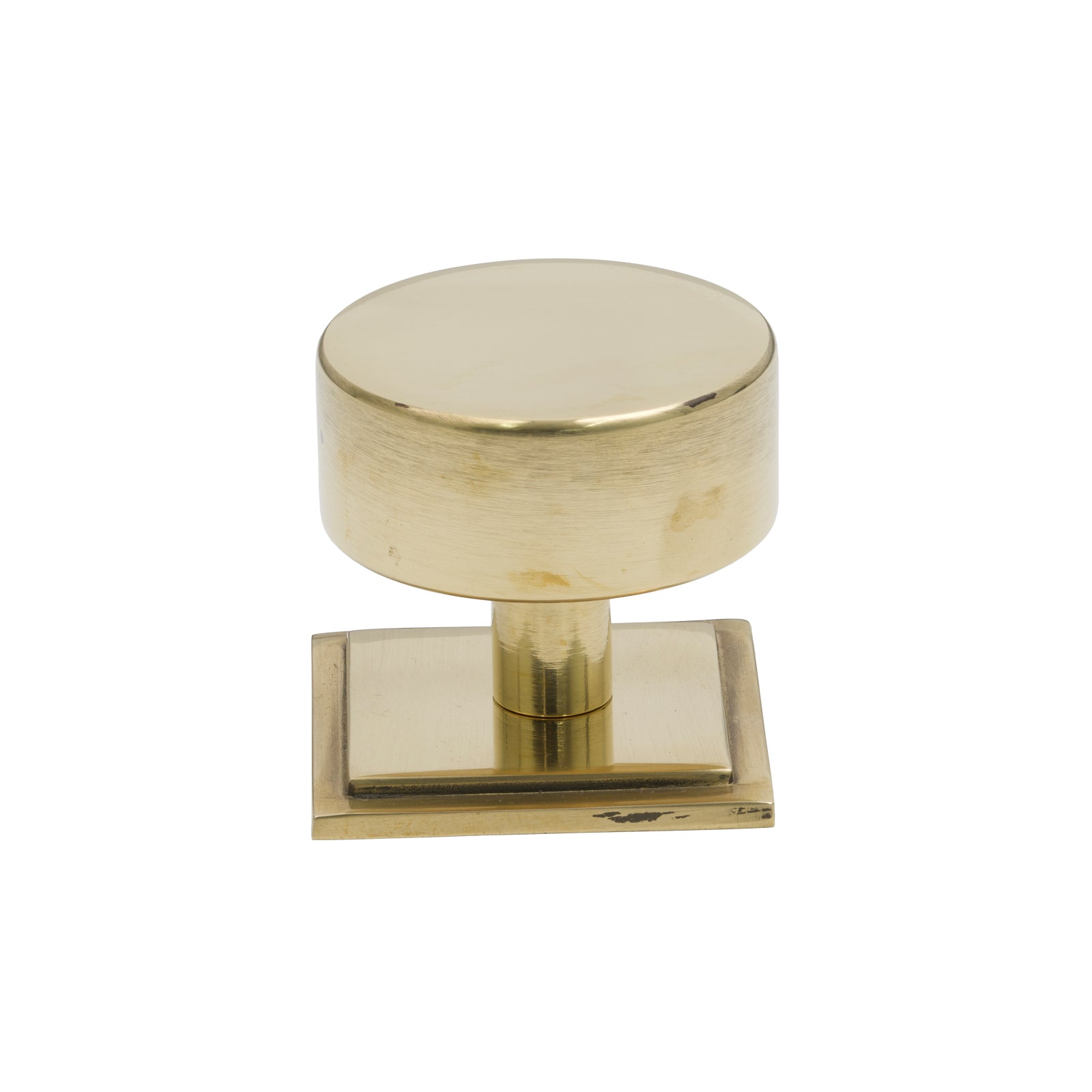 38mm Polished Brass Kelso Cabinet Knob - Square Rose