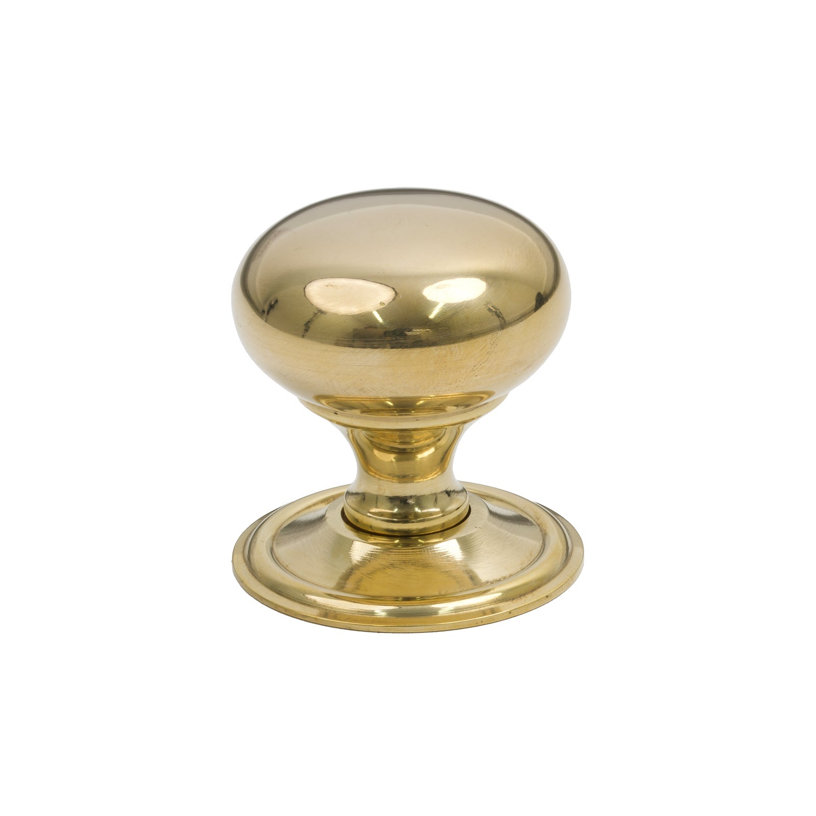 38mm Polished Brass Mushroom Cabinet Knob