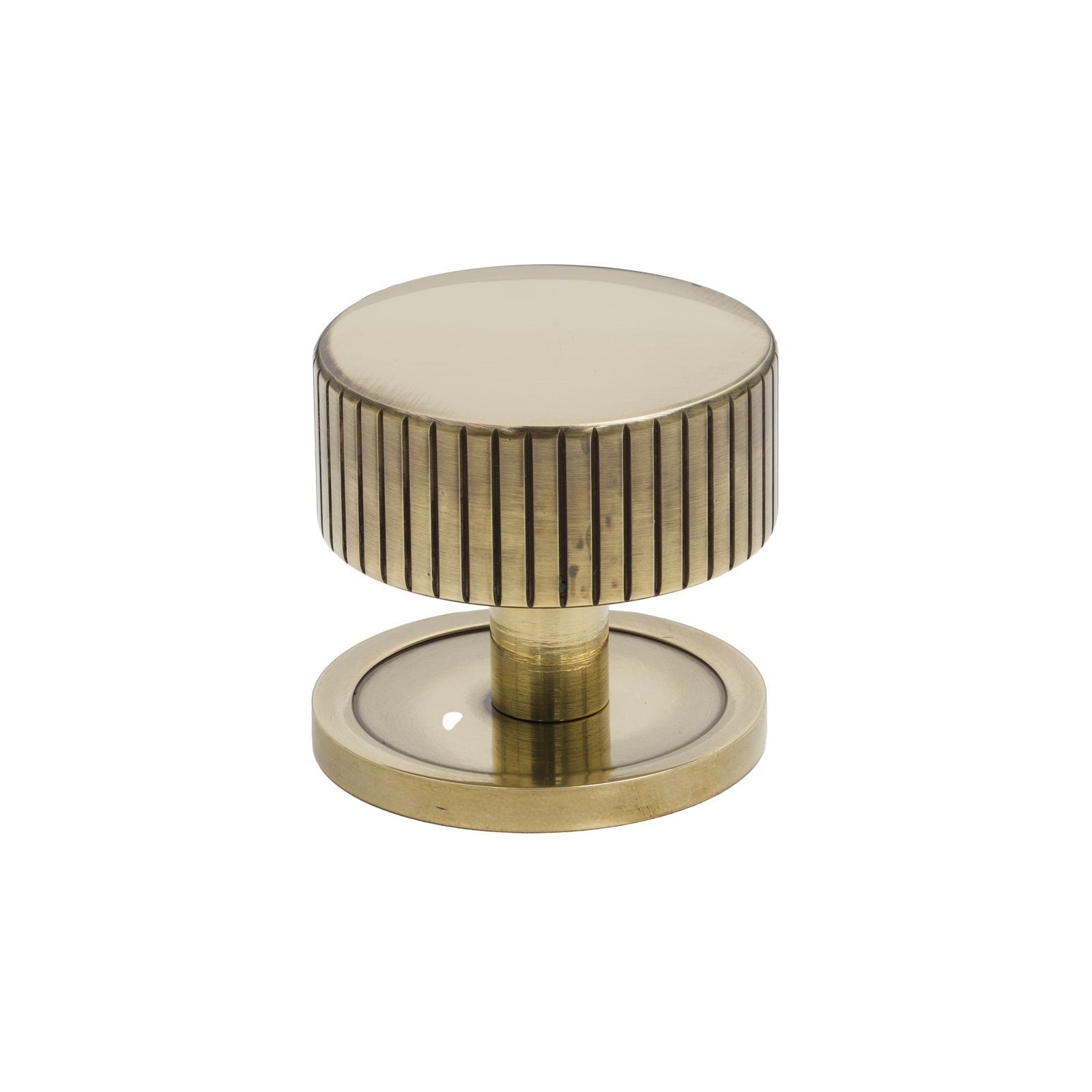 38mm Aged Brass Judd Cabinet Knob - Round Rose