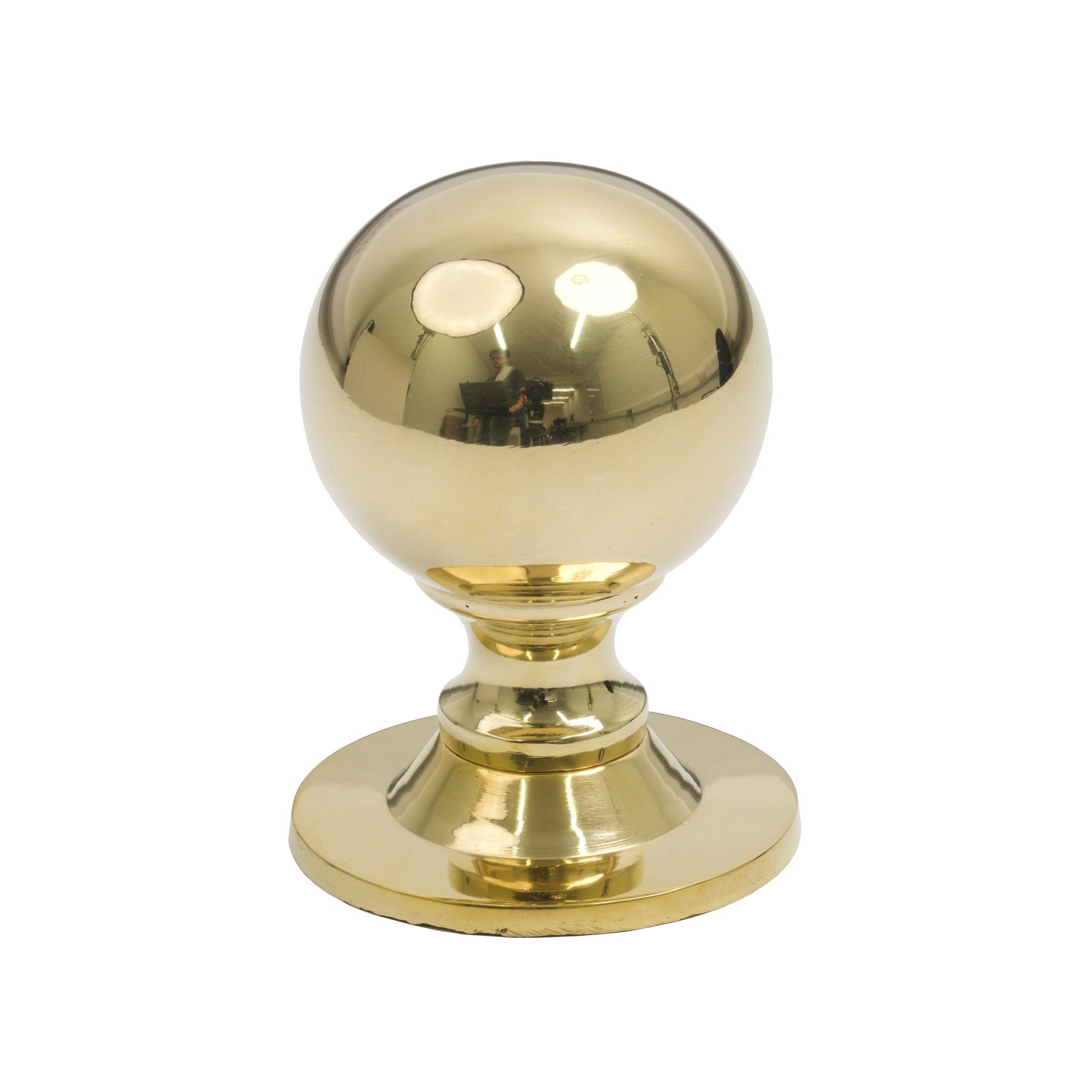 39mm Polished Brass Ball Cabinet Knob