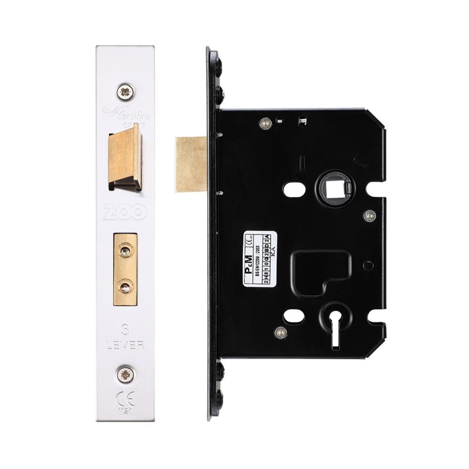 3 Lever Sash Lock - 76mm