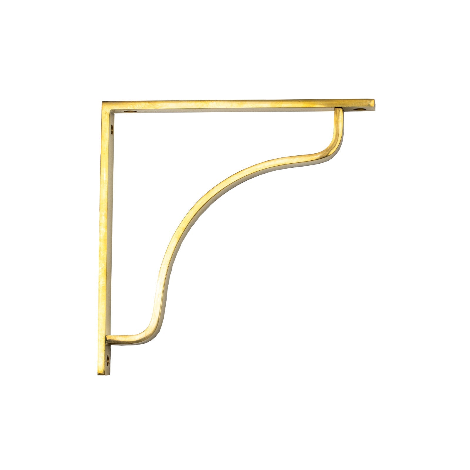 200mm Polished Brass Abingdon Shelf Bracket