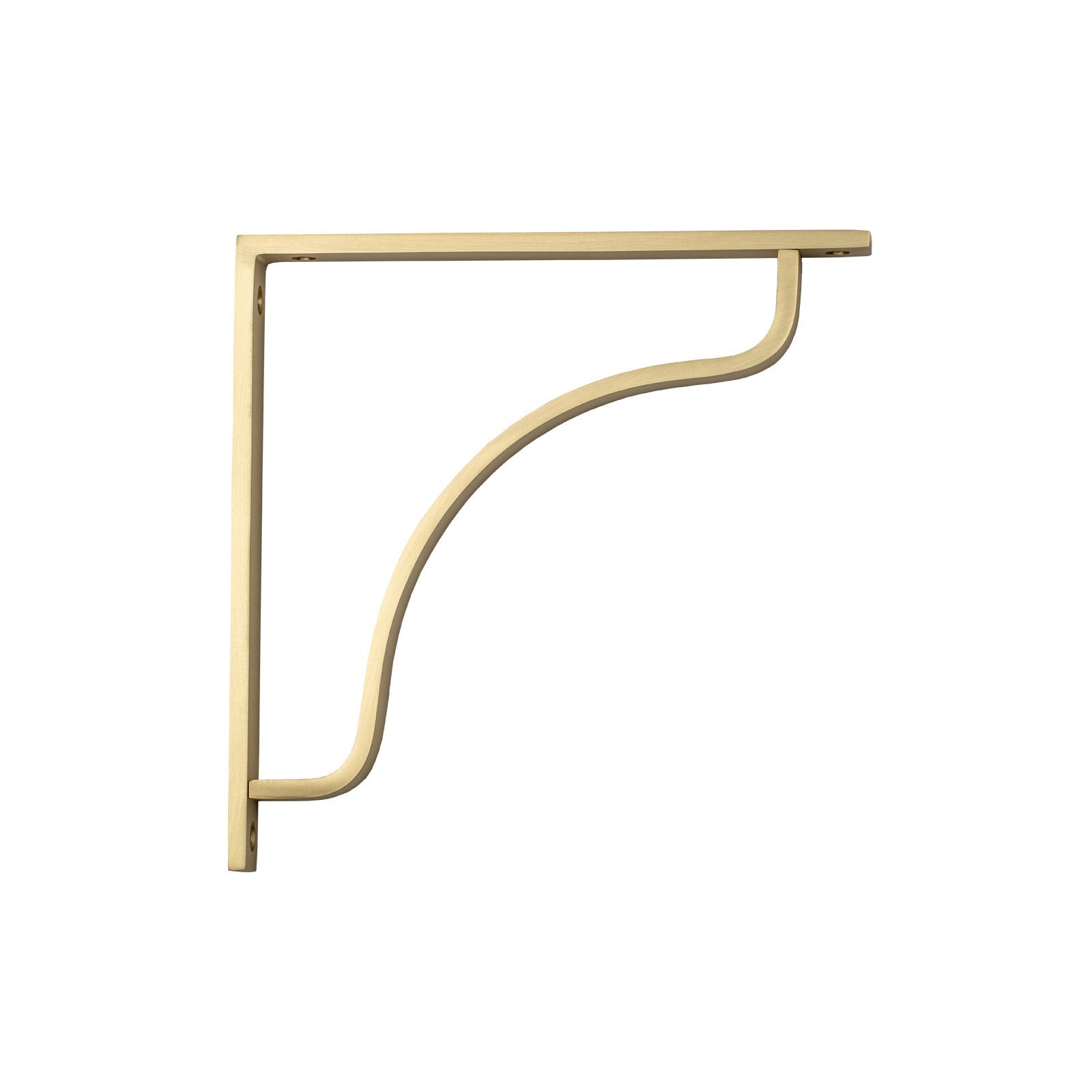 200mm Satin Brass Abingdon Shelf Bracket