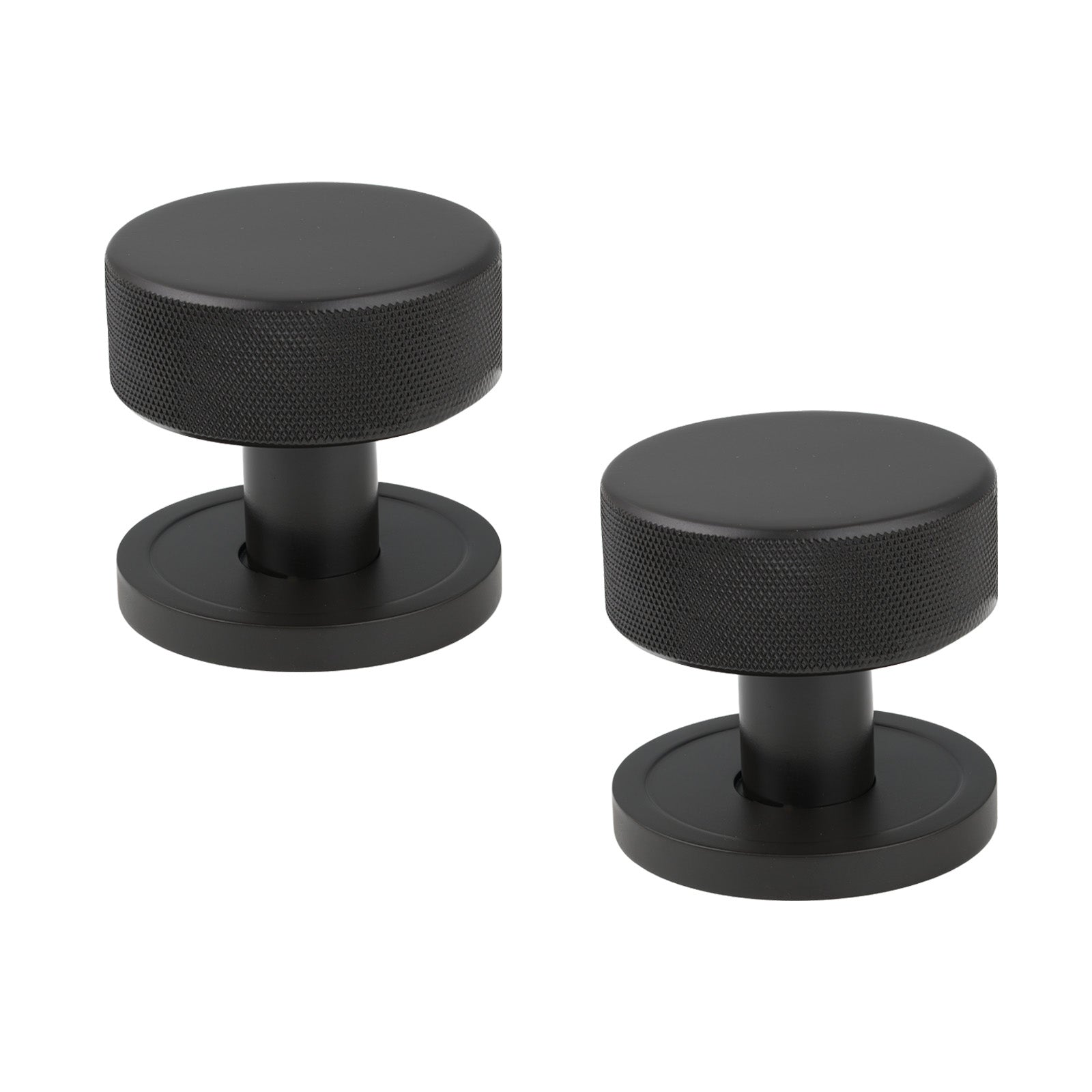 SHOW Aged Bronze Plain Brompton Mortice Knobs