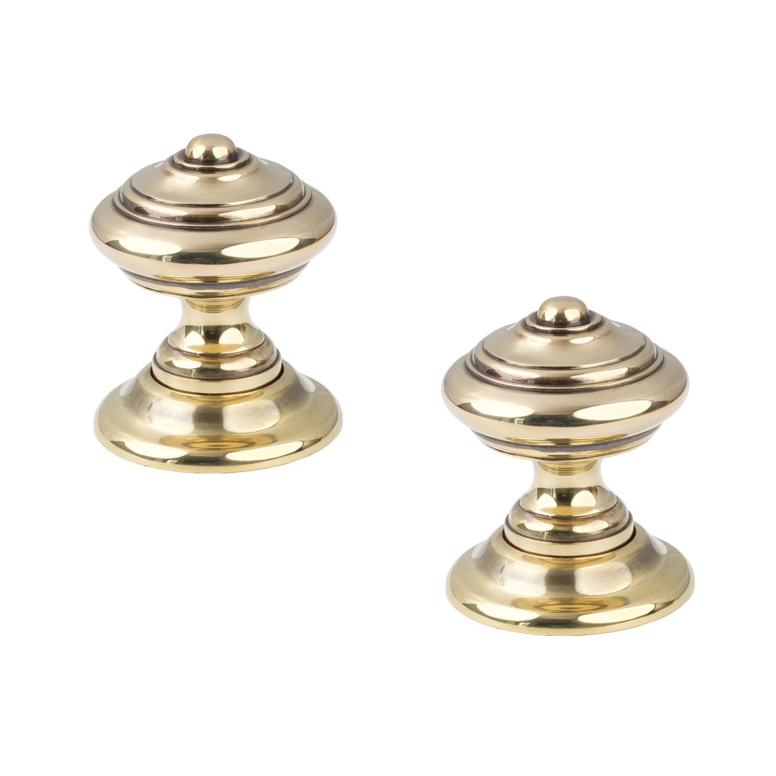 Aged Brass Elmore Concealed Mortice Knobs