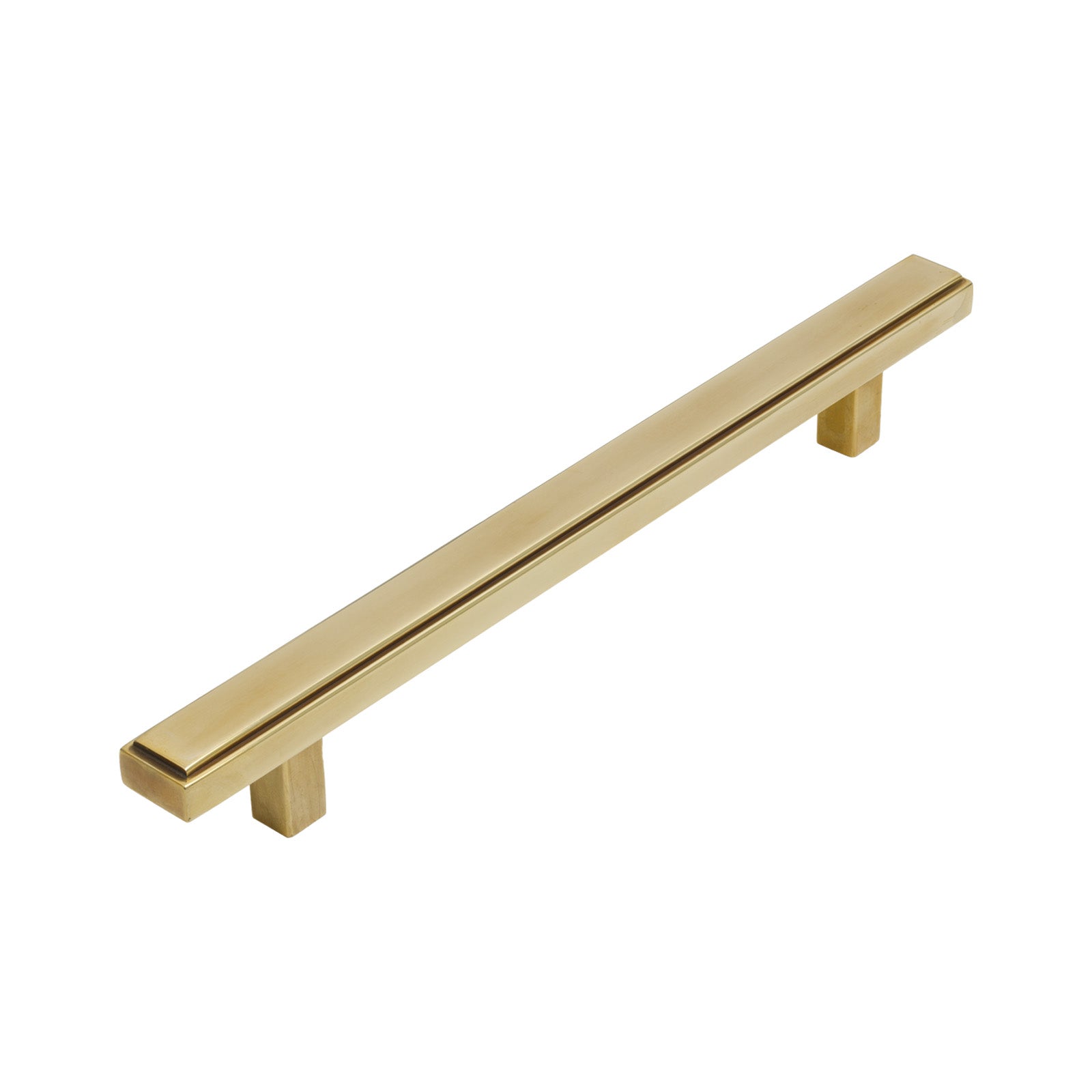 220mm Aged Brass Scully Pull Handle