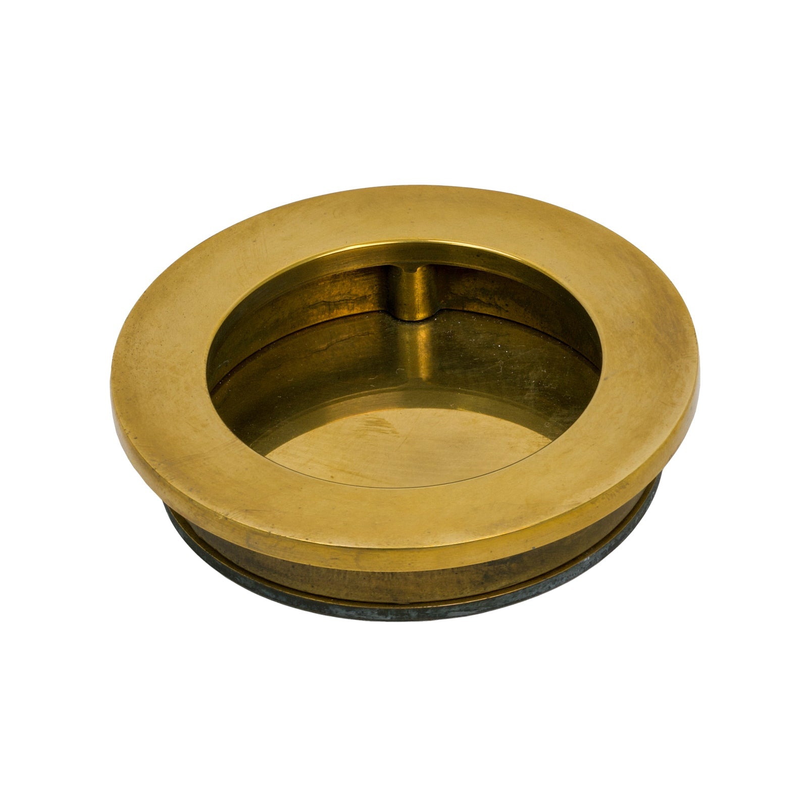 Aged Brass Plain Round Pull 