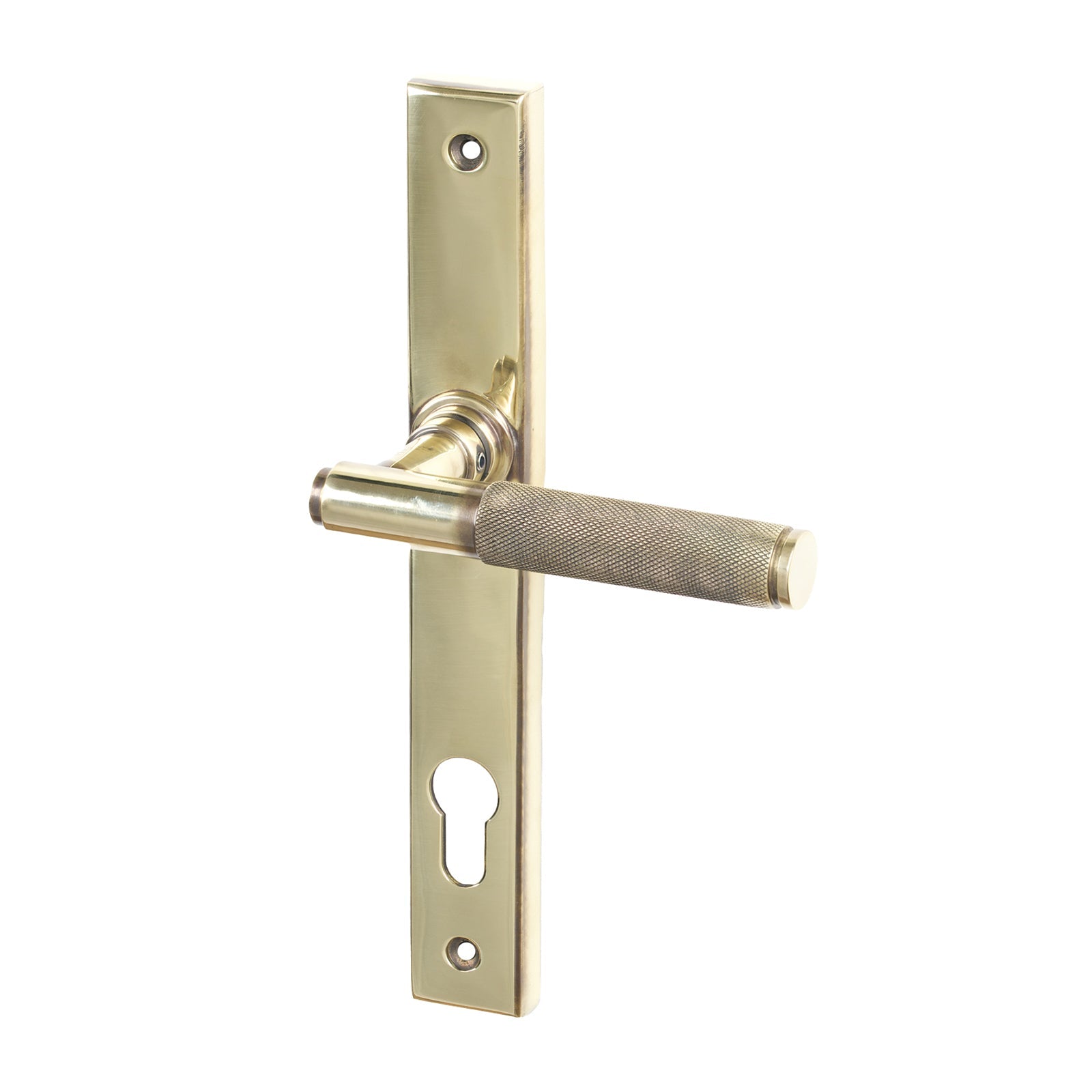 Aged Brass Brompton Slimline Multipoint Door Handle