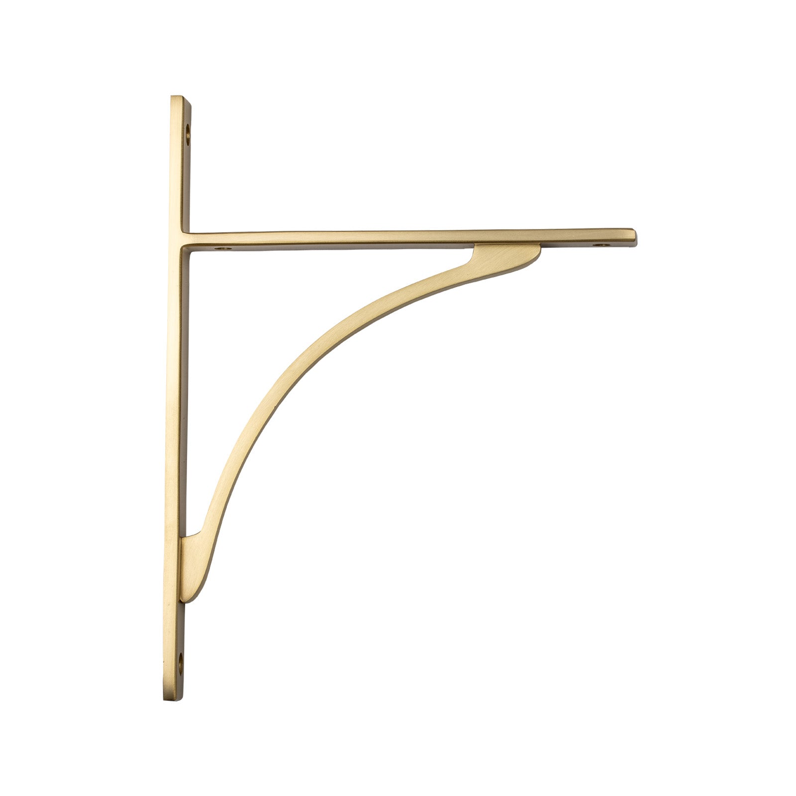 260mm Satin Brass Apperley Shelf Bracket