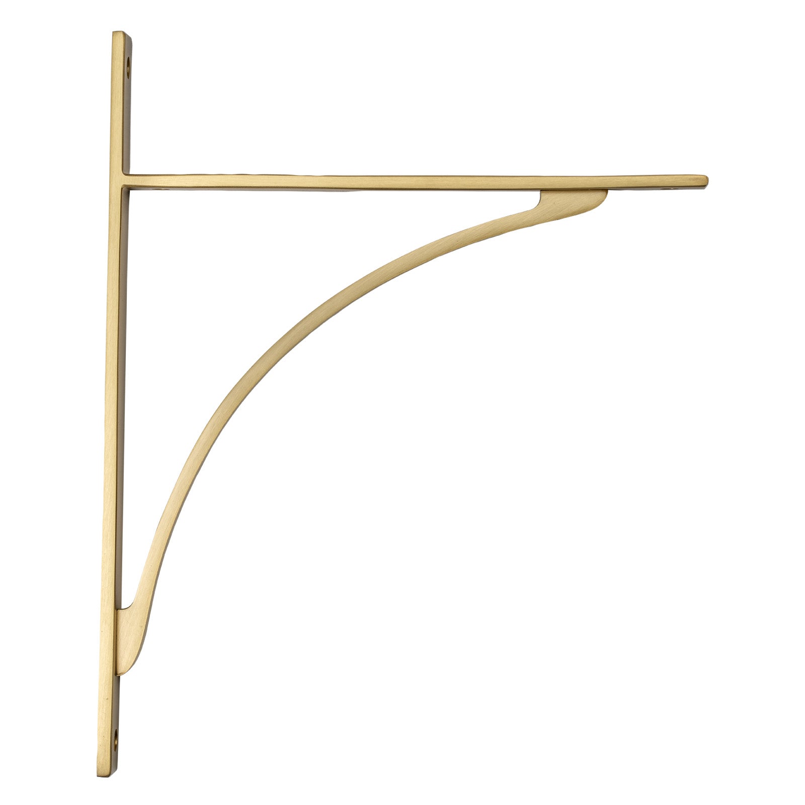 314mm Satin Brass Apperley Shelf Bracket