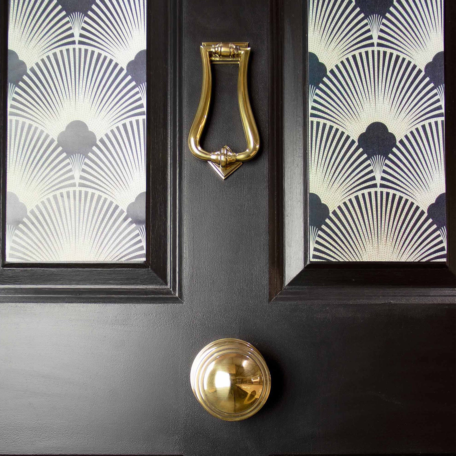 SHOW Hover Image of Art Deco Centre Door Knob