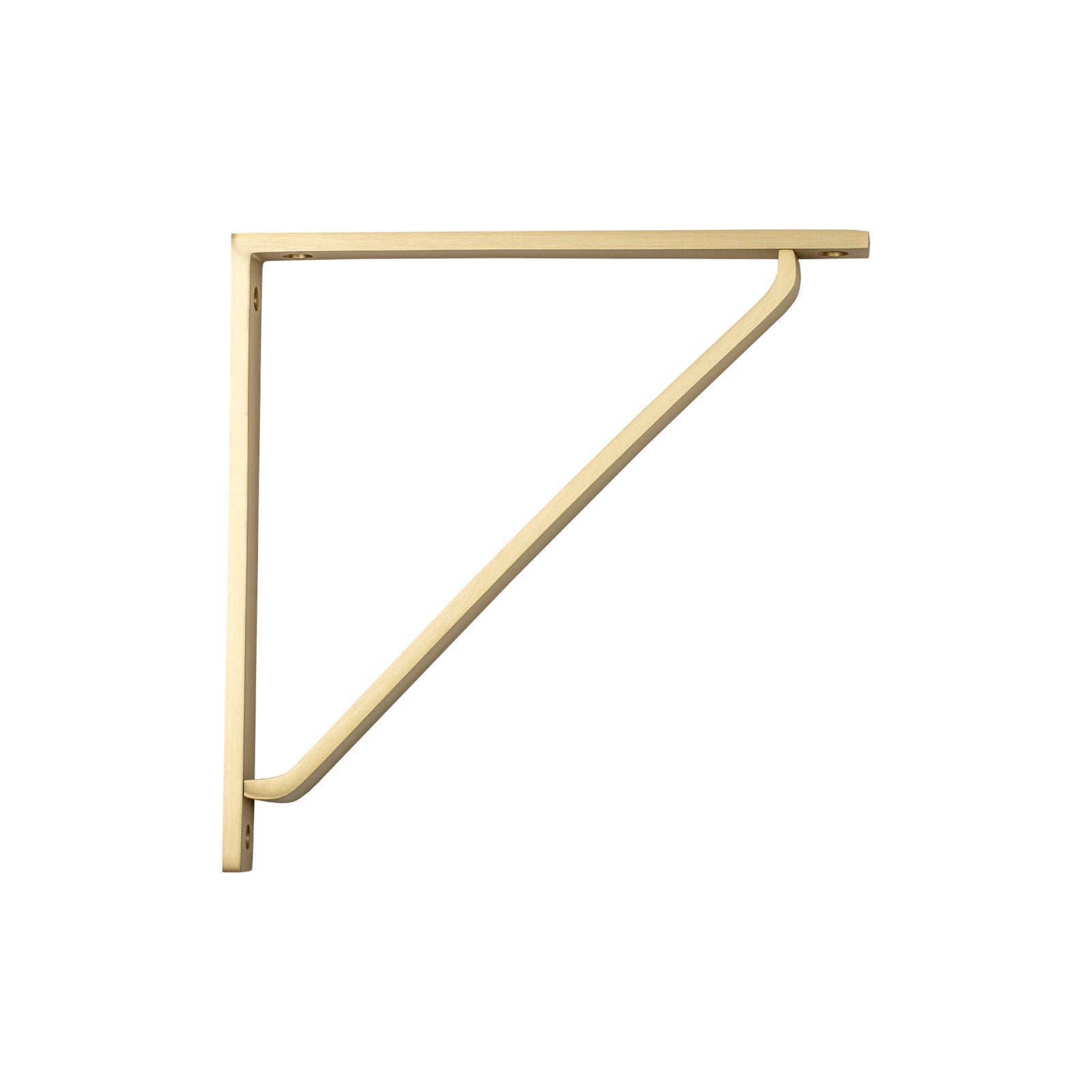 200mm Satin Brass Barton Shelf Bracket