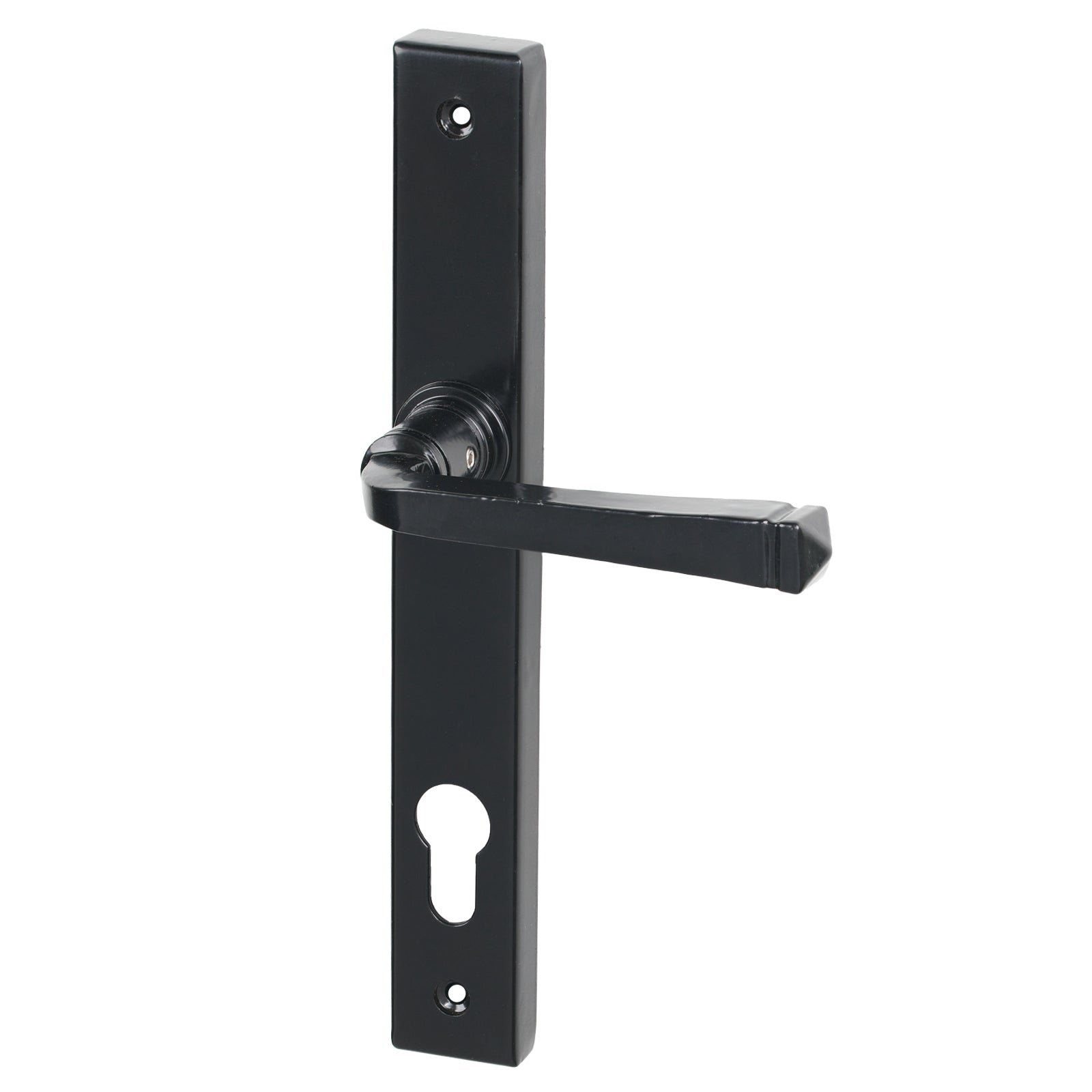 SHOW Black Lock Avon Slimline Multipoint Door Handle