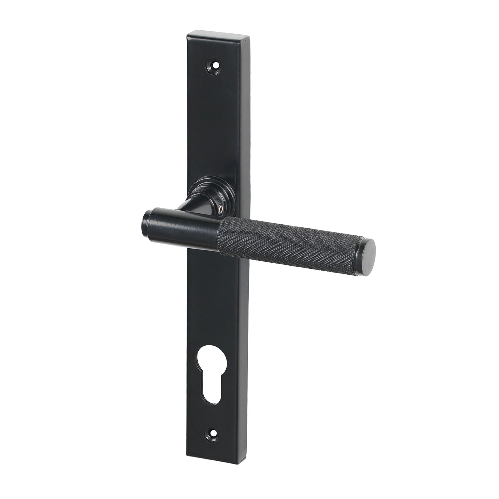 SHOW Black Brompton Slimline Multipoint Door Handle