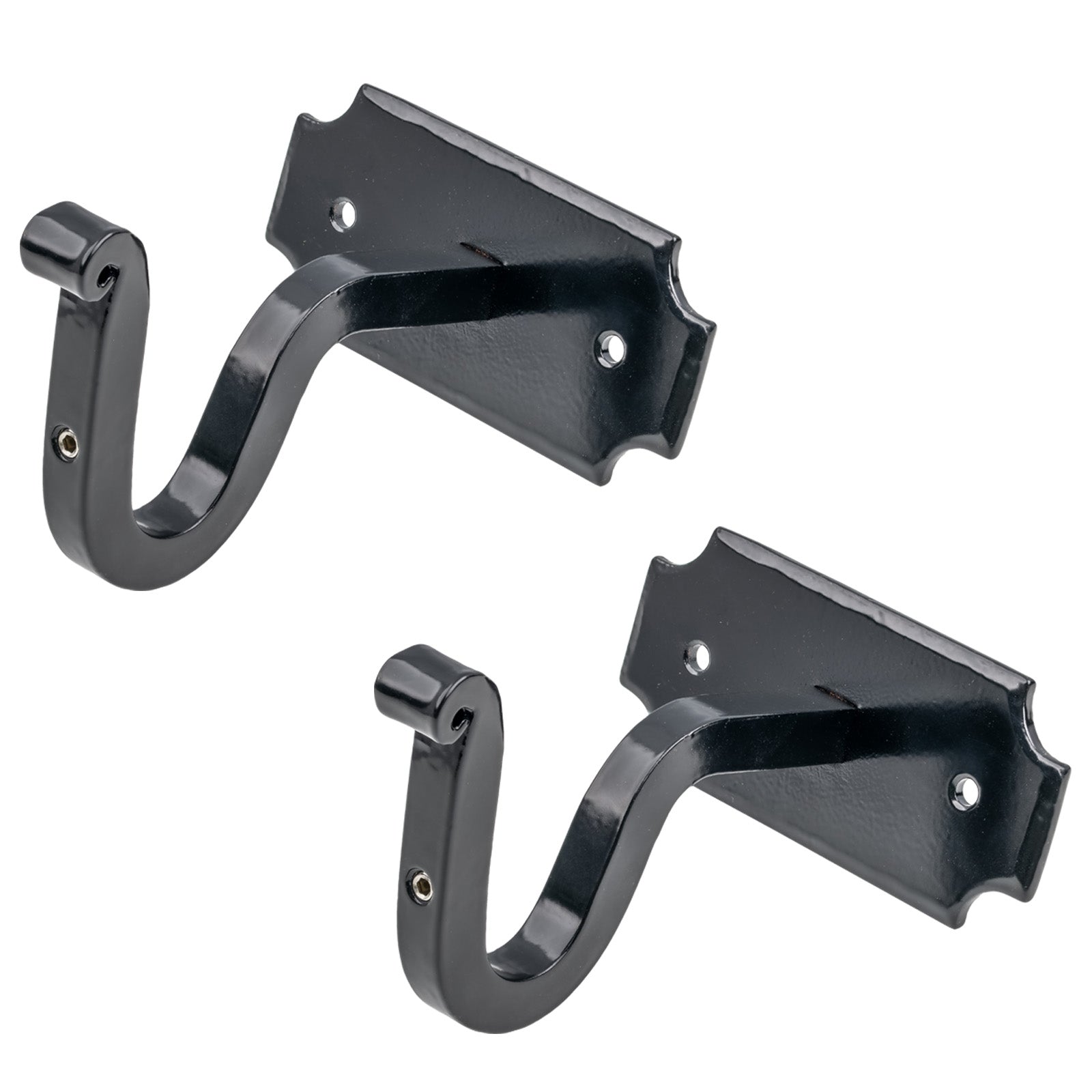 Black Curtain Mounting Brackets