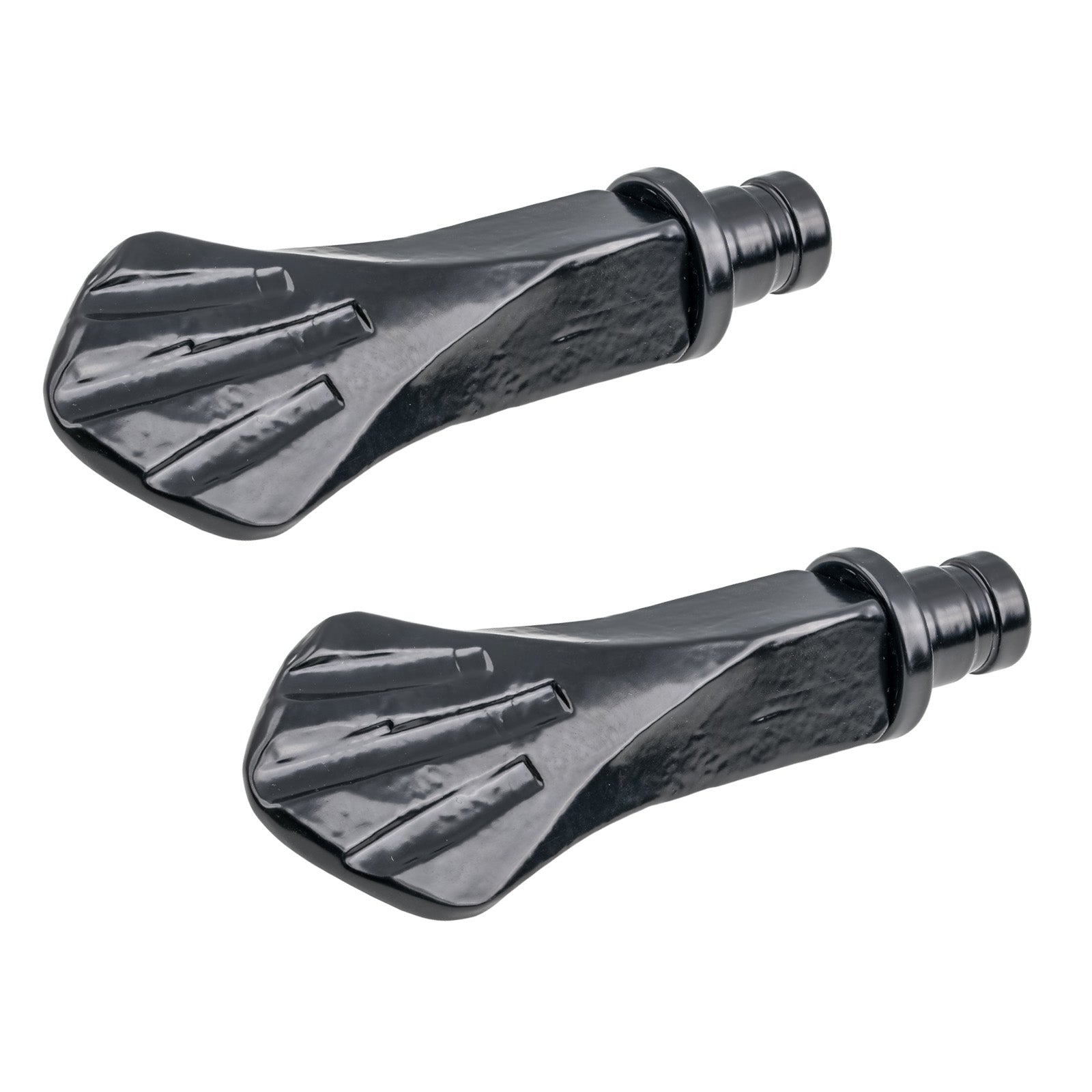 Black Shell Curtain Finial - Pair