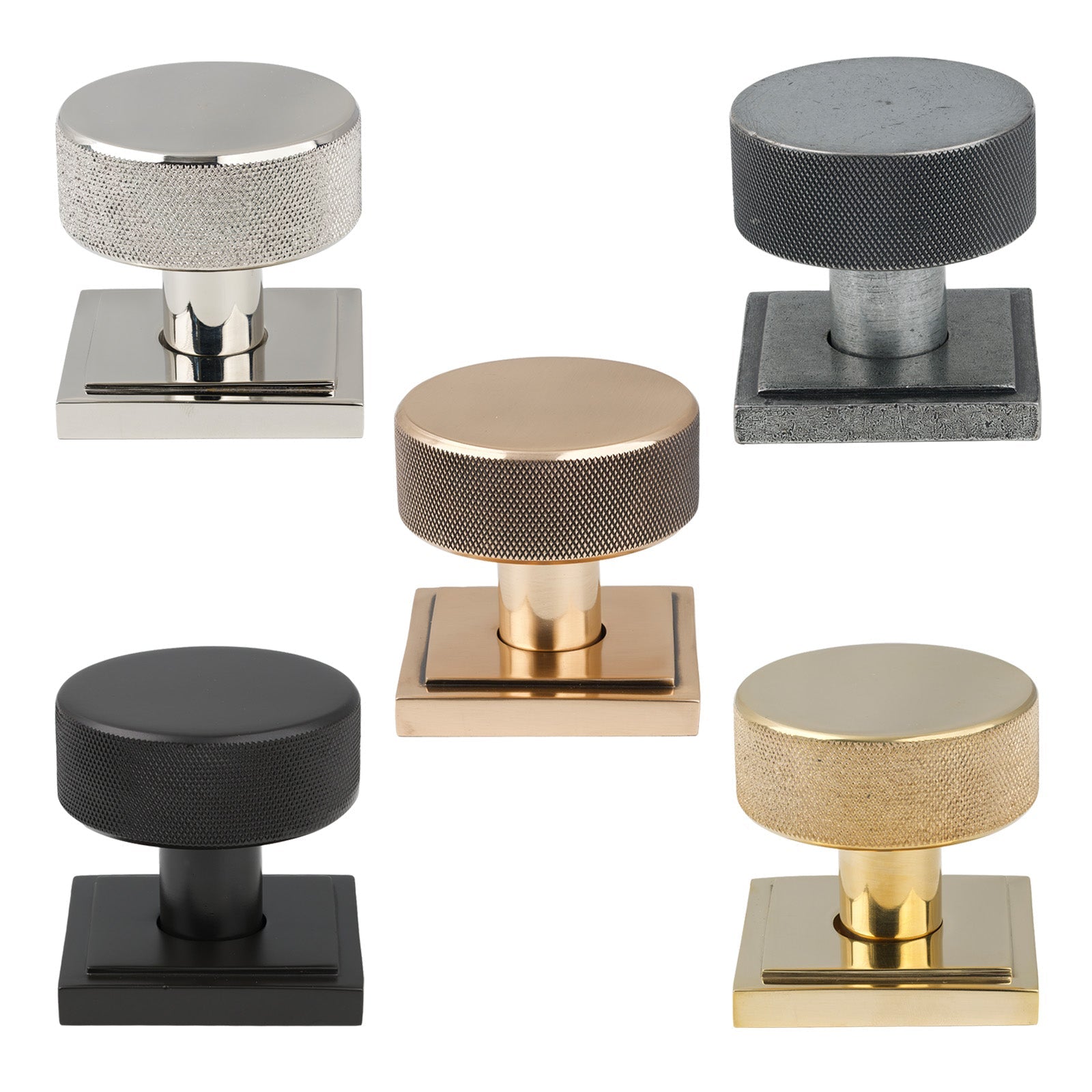 Level Image of Square Brompton Mortice Knobs