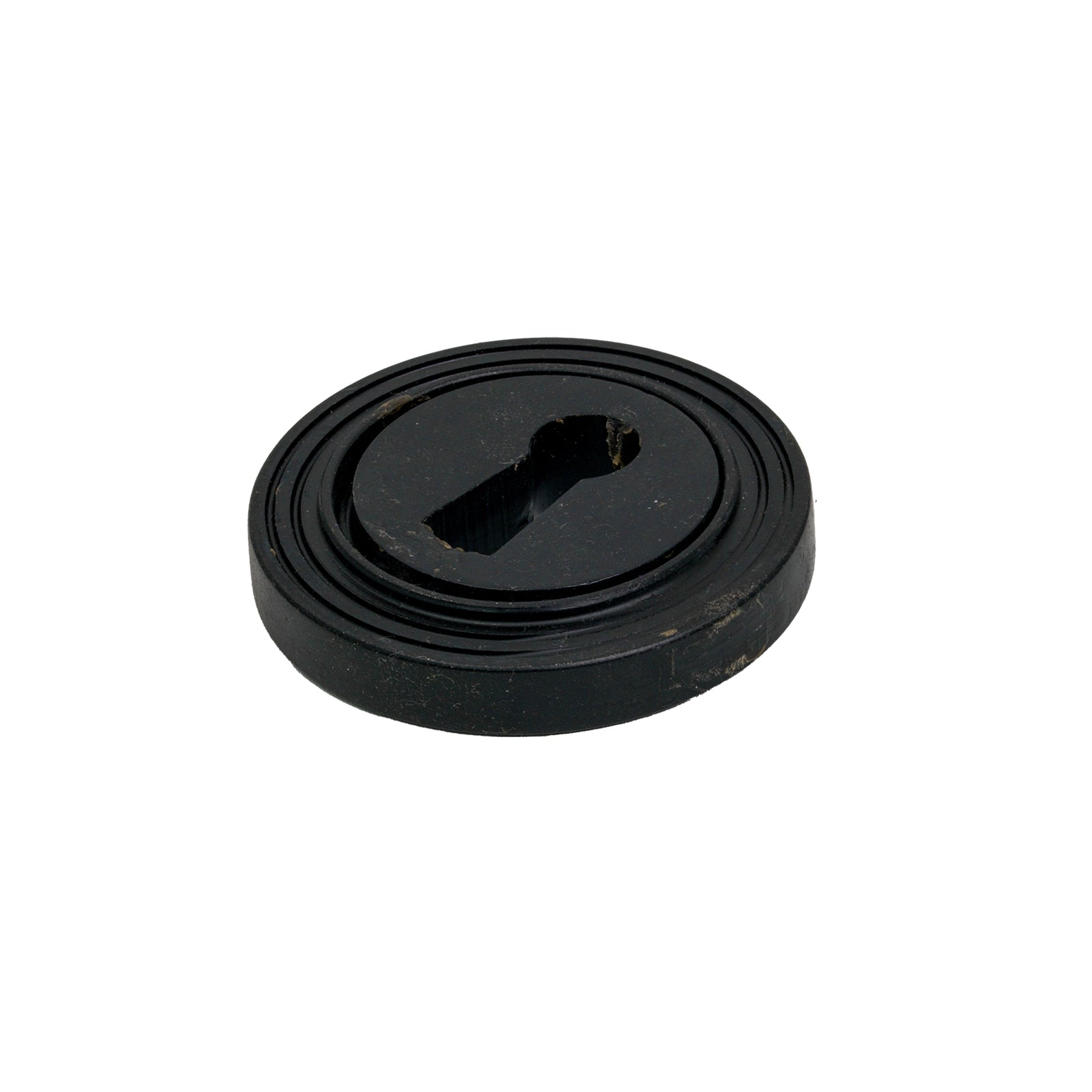 Black BSU Beehive Round Escutcheon