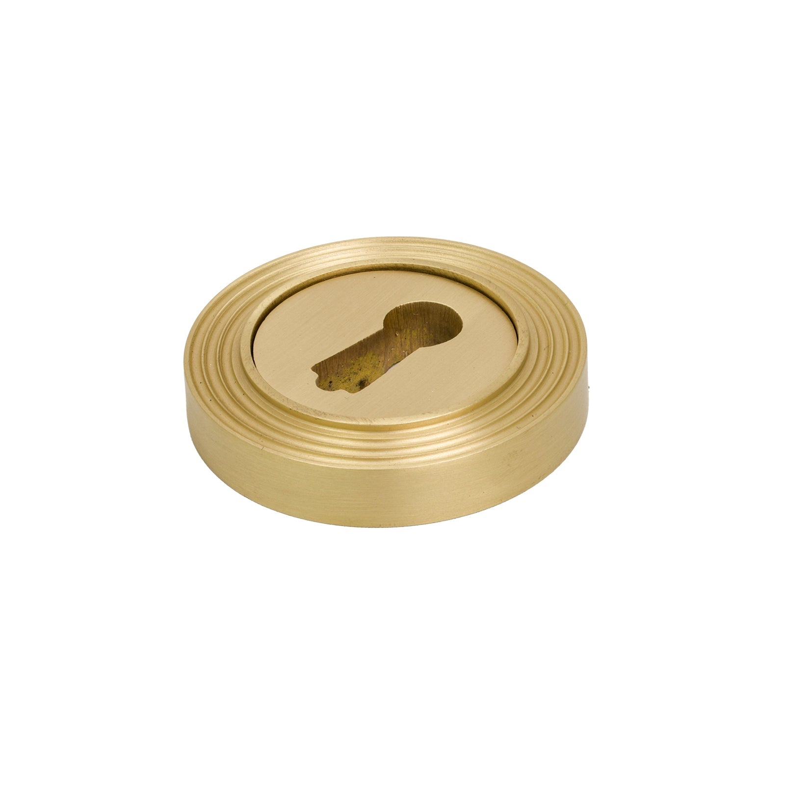 Satin Brass BSU Beehive Round Escutcheon