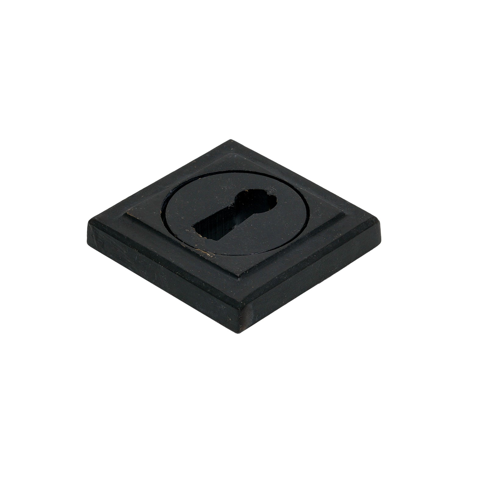 Black BSU Square Round Escutcheon