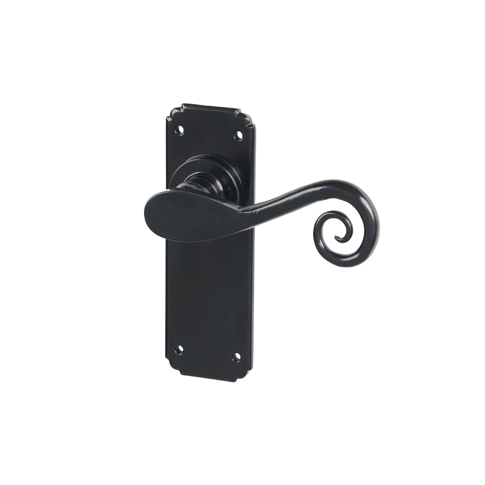 Black Latch Monkeytail Lever Handles