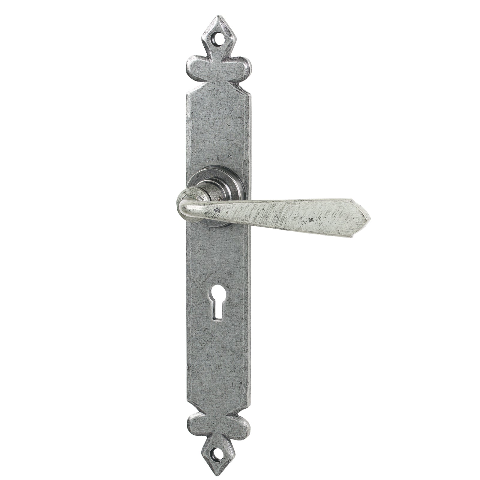 Pewter Lock Cromwell Lever Handles